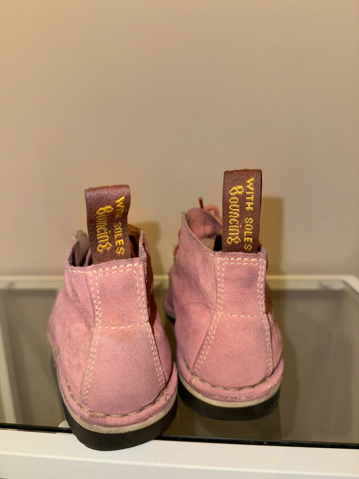 Dr. Martens Dr Martens pink suede leather lace up shoes desert women’s Size US 5 / IT 35 - 5 Thumbnail