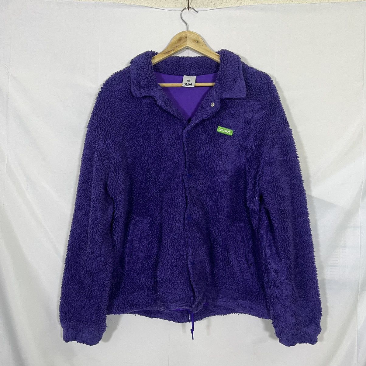 X-Girl VINTAGE X-GIRL FUR JACKET Size L / US 10 / IT 46 - 1 Thumbnail