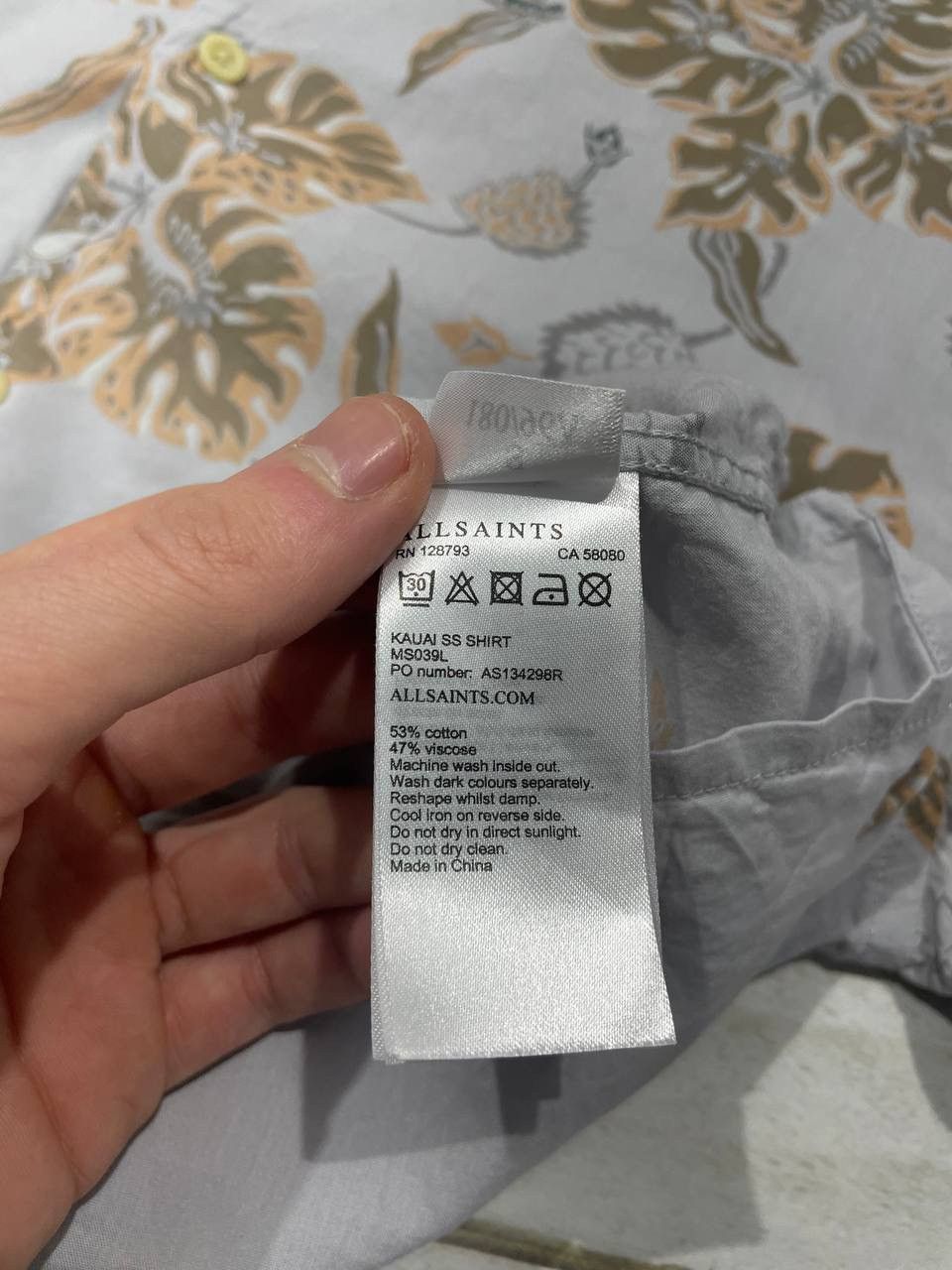 Allsaints Allsaints Kauai Shirt Buttons Viscose Hawaii Flowers Size US S / EU 44-46 / 1 - 6 Thumbnail
