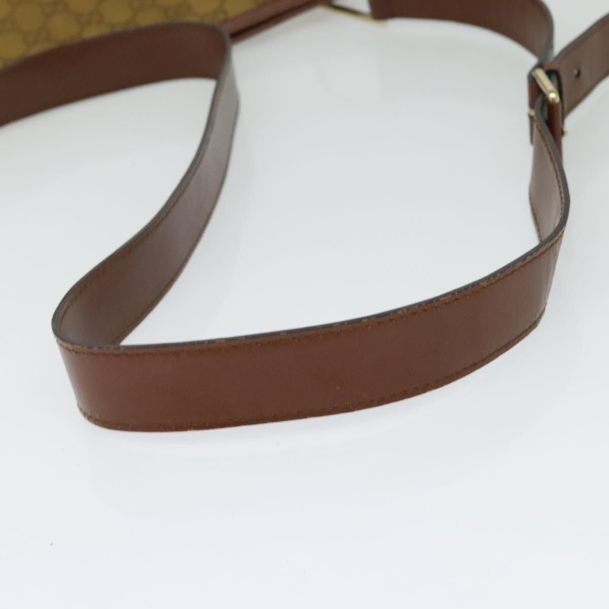 Gucci GUCCI GG Canvas Shoulder Bag Beige Gold Size ONE SIZE - 7 Thumbnail