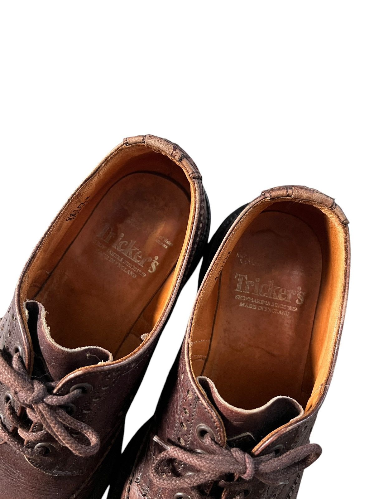 Tricker's Tricker’s 🏴󠁧󠁢󠁥󠁮󠁧󠁿 Espresso Burnished Bourton Country Shoe Size US 10.5 / EU 43-44 - 7 Thumbnail