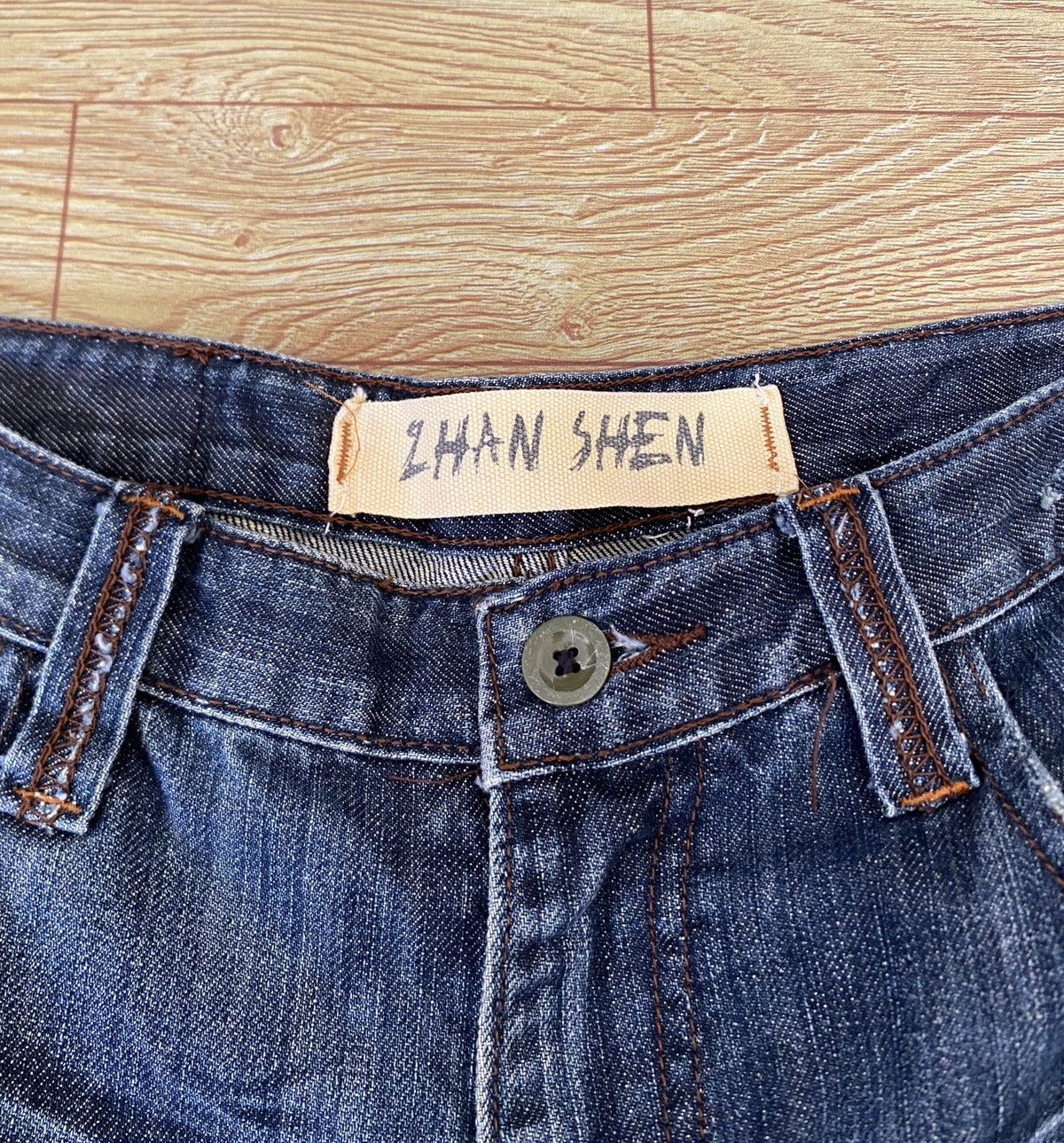 Japanese Brand Very Rare Vintage Japanee Brand Zhan Shen Baggy Jeans 2000s Size US 36 / EU 52 - 13 Thumbnail
