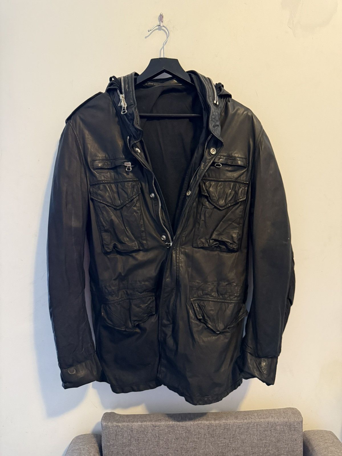 Balmain Balmain SS10 decarnin M65 leather jacket Size US L / EU 52-54 / 3 - 1 Thumbnail