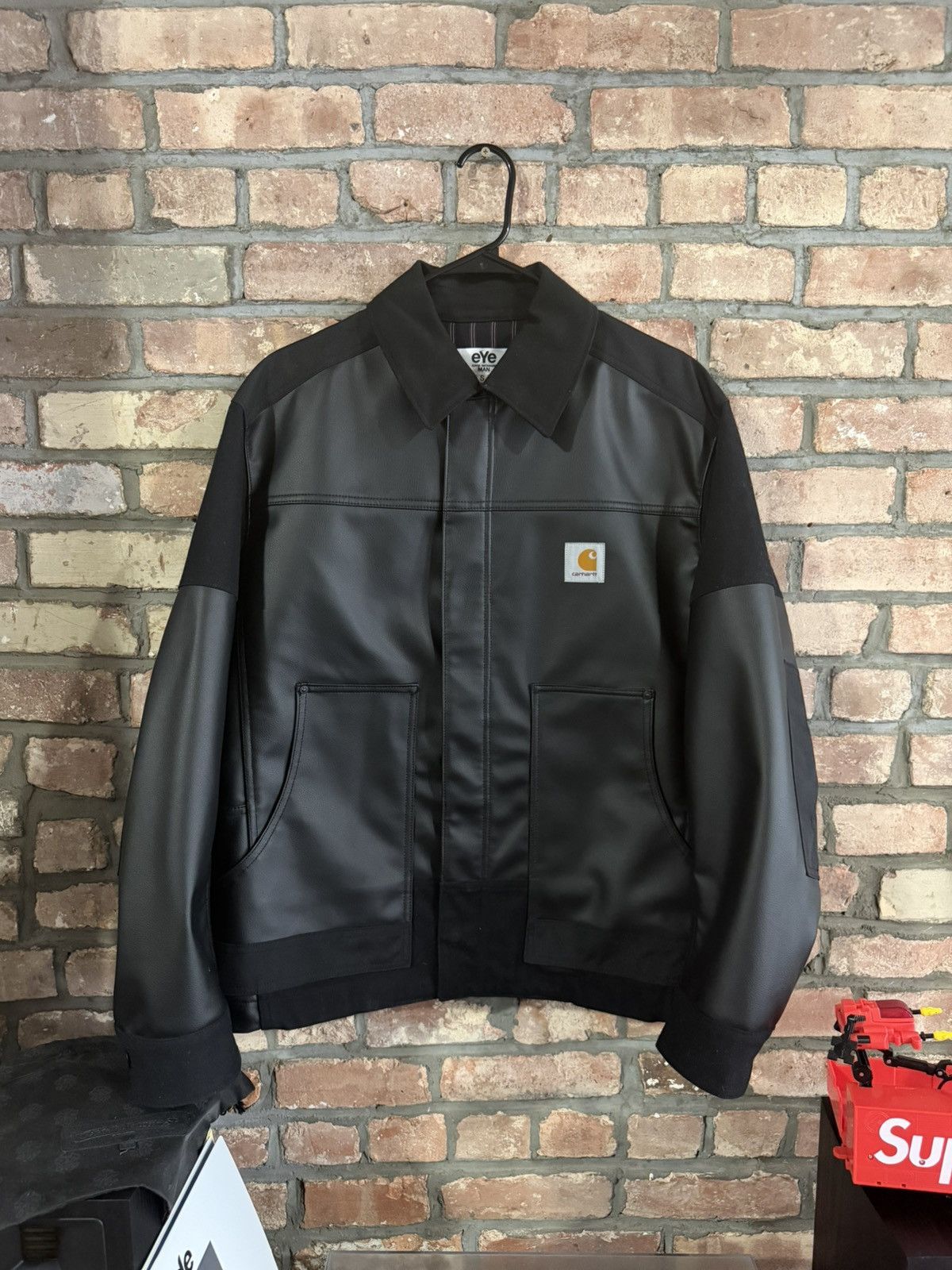 A.P.C. × Carhartt A.P.C. x Carhartt Detroit Leather Jacket | Grailed