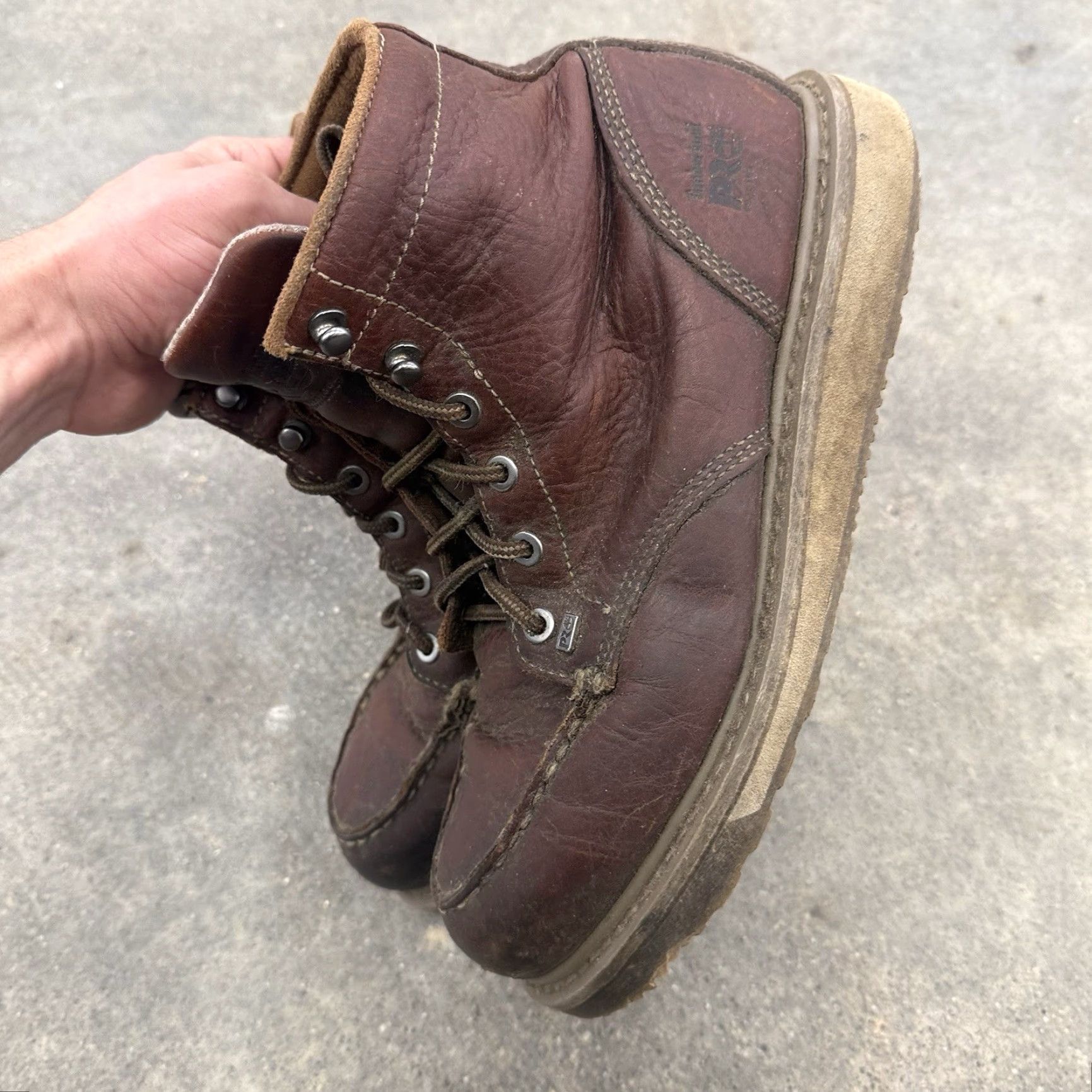 Timberland Timberland Pro Barstow Boot Alloy Toe Brown Mens Size 9 M Insole Foam Leather Upper Leather Outsole Work & Safety Shoes Size US 9 / EU 42 - 6 Thumbnail