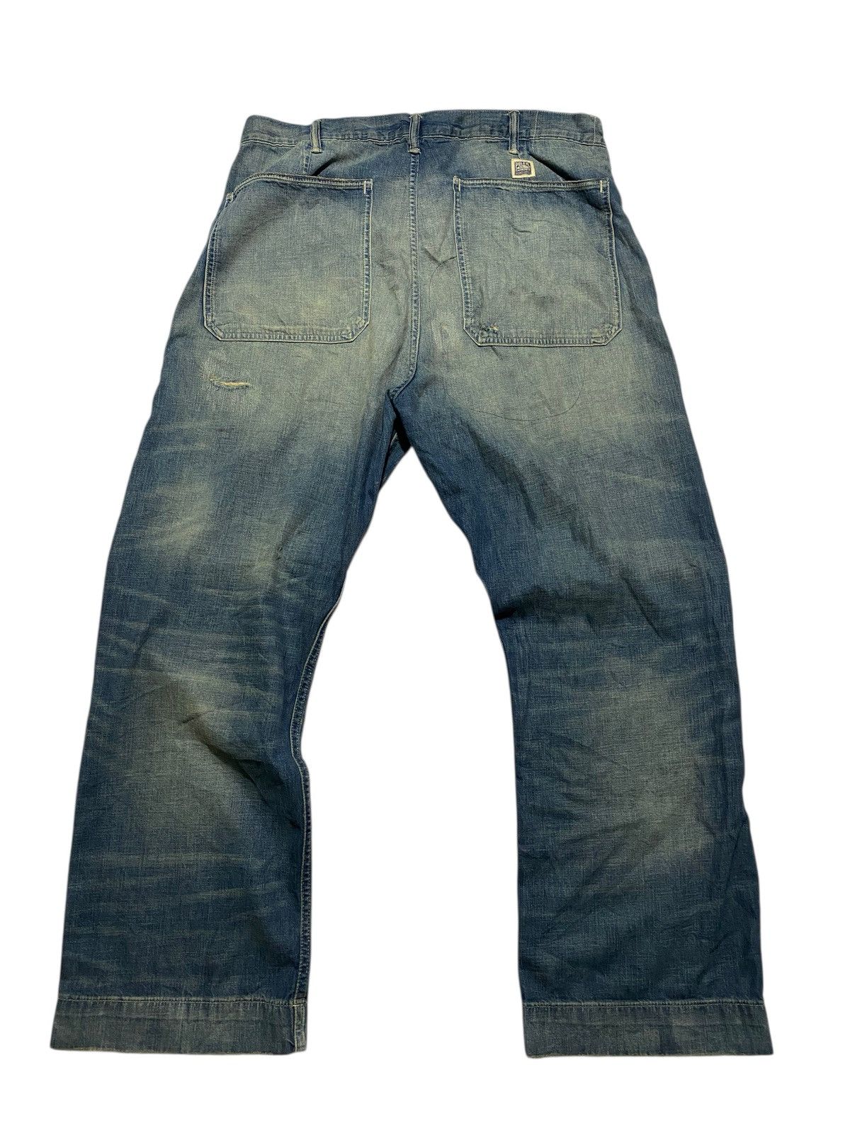 RRL Ralph Lauren Polo Ralph Lauren Patchwork Denim Pants Size US 39 - 4 Thumbnail