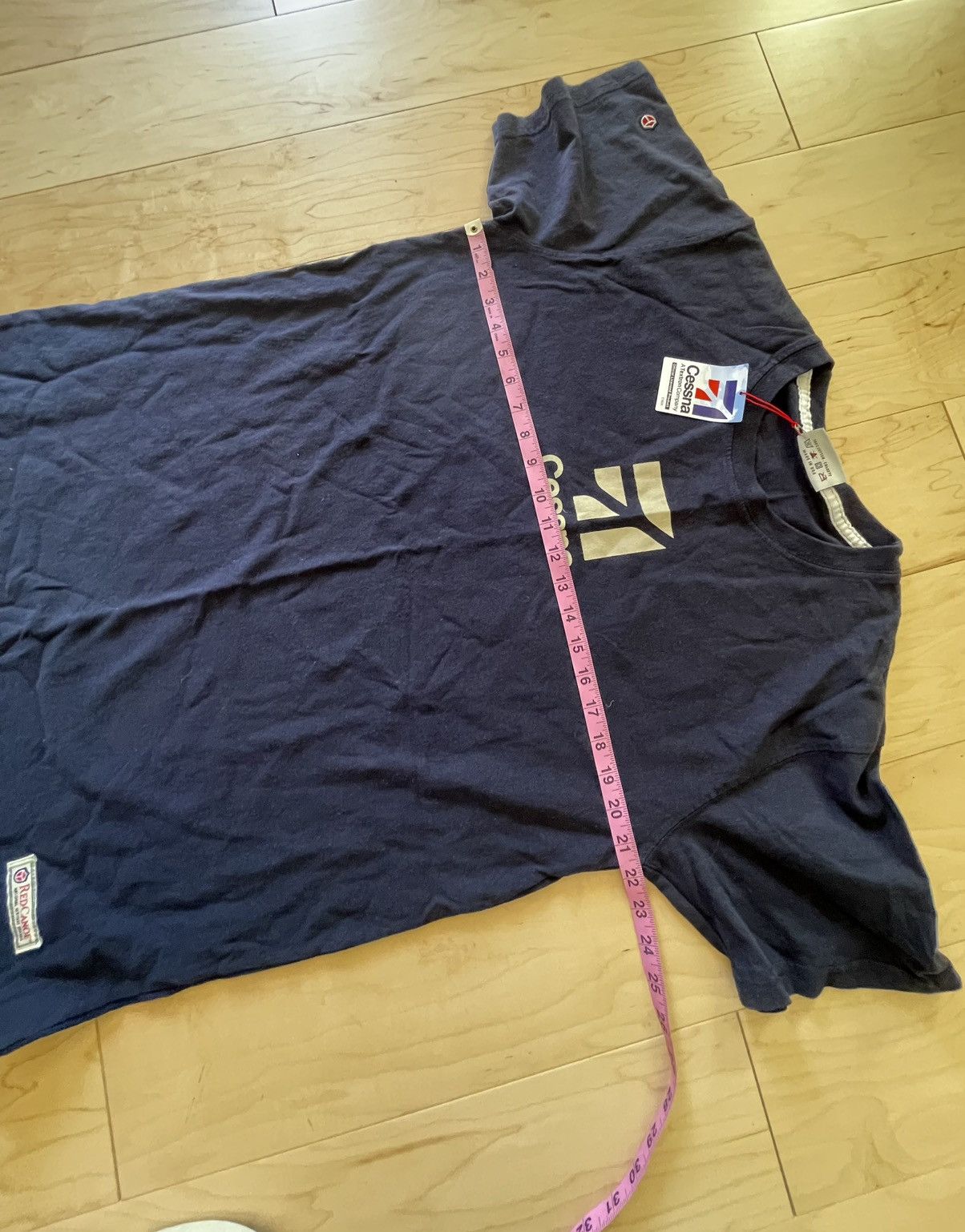 Vintage Red canoe t shirt navy XL made in USA new Size US XL / EU 56 / 4 - 8 Thumbnail