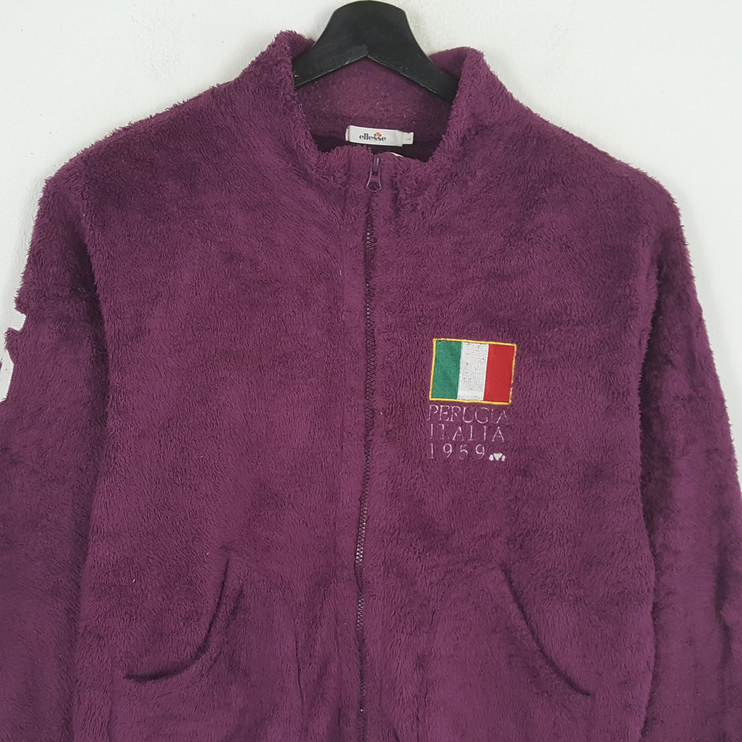 Ellesse × Vintage ELLESSE Winter Style Fleece Jacket Size US L / EU 52-54 / 3 - 2 Thumbnail