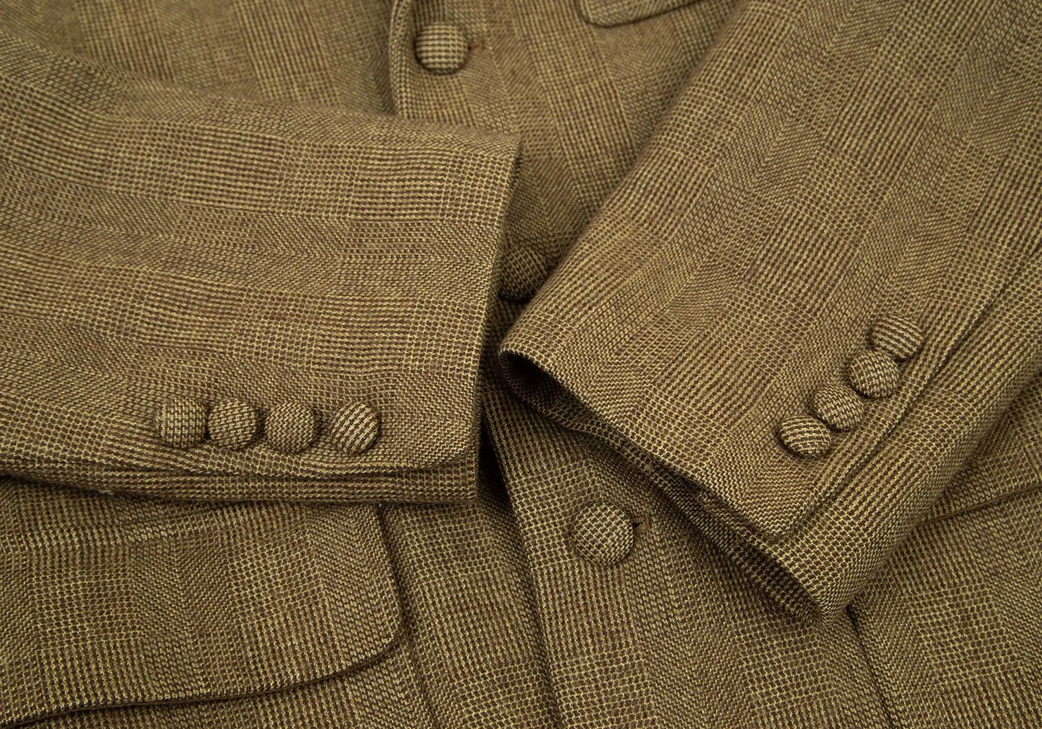 Jean Paul Gaultier Wool-Poly Check Patch Pocket Jacket in Brown Size 48 Size US M / EU 48-50 / 2 - 7 Thumbnail