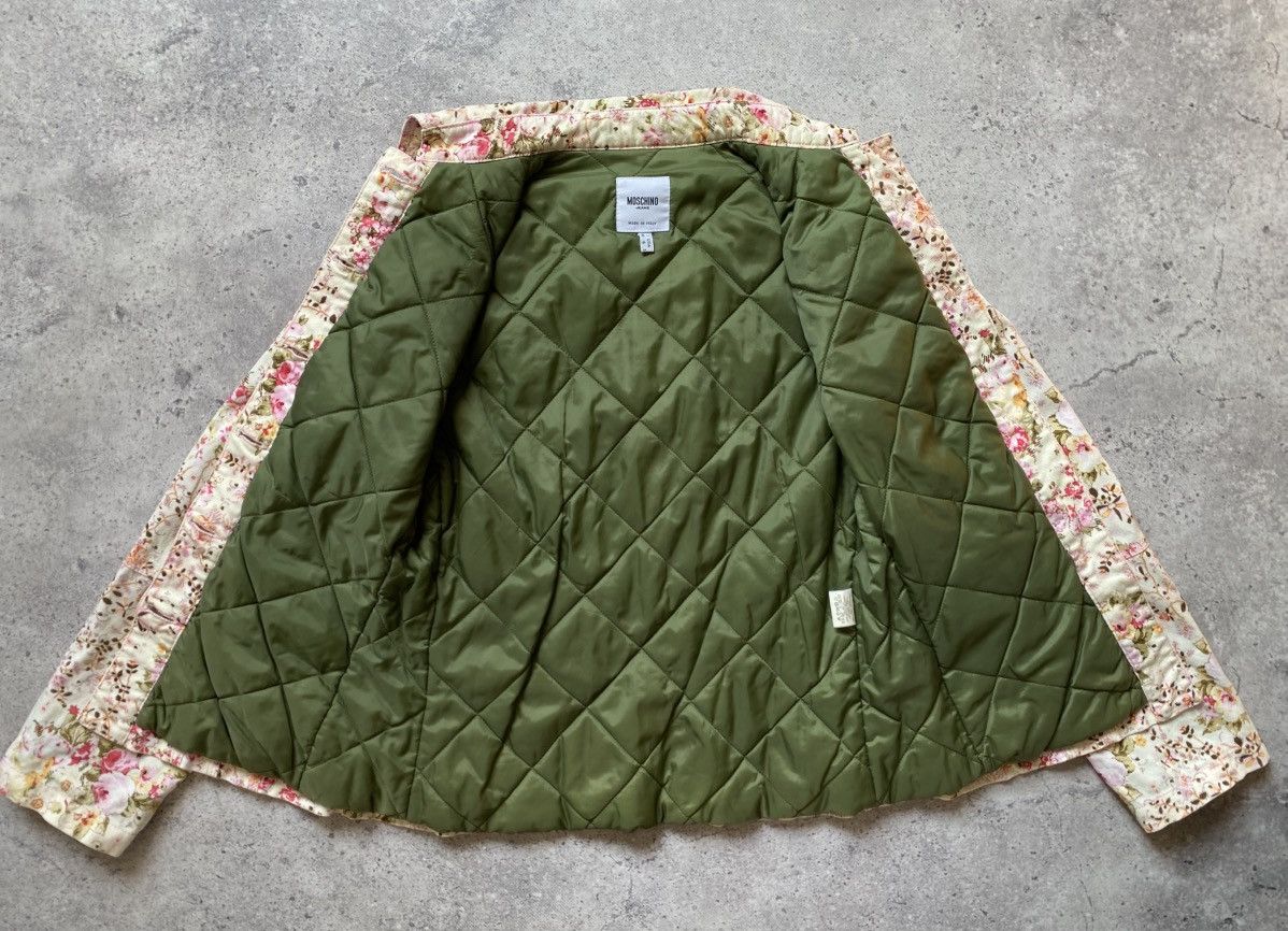Moschino Moschino Quilted Lined Floral Print Hunting Jacket 40 Italy Size S / US 4 / IT 40 - 10 Thumbnail