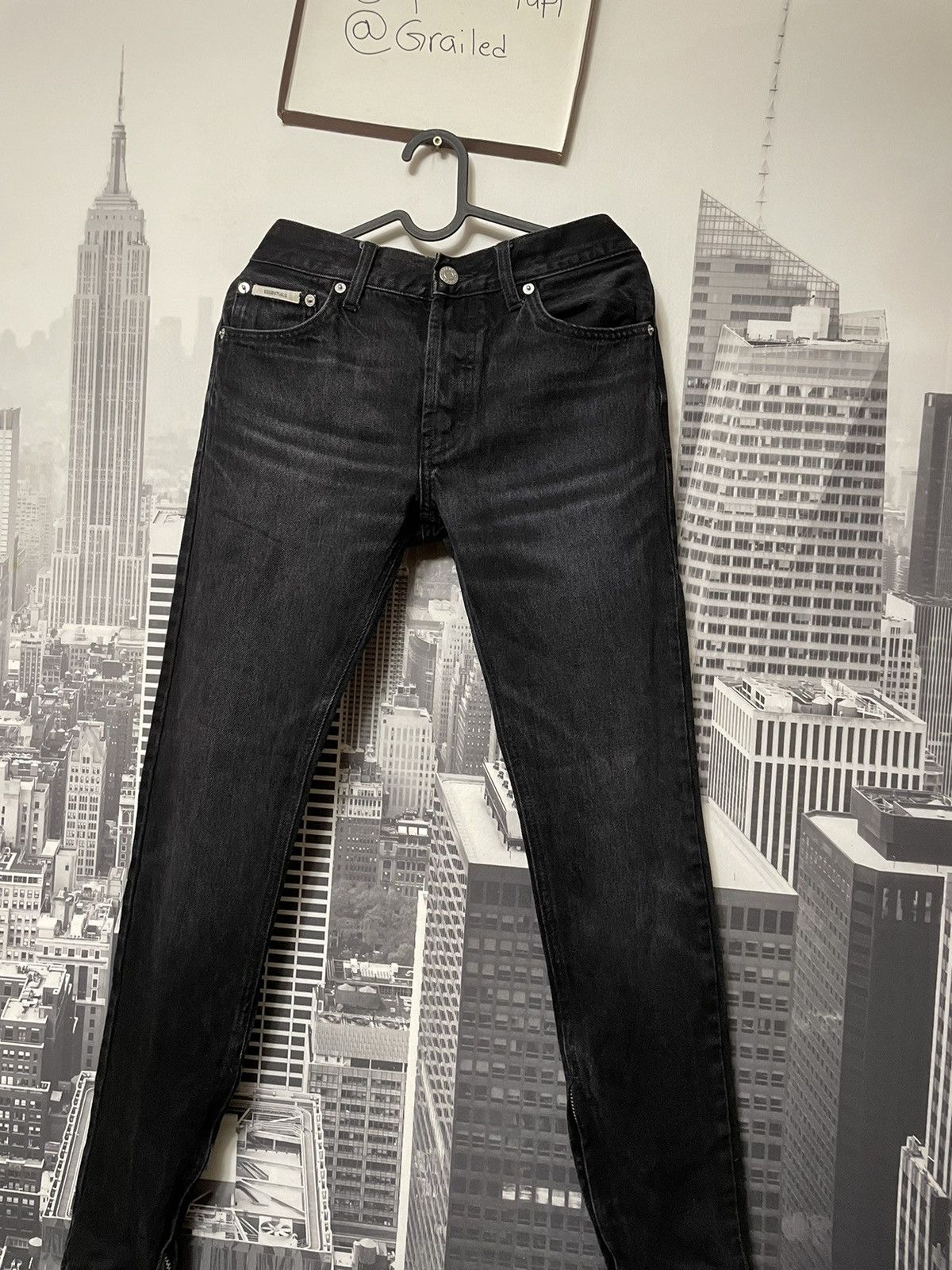 Fear of God 💥 FOG Fear of God Essentials Cone Denim Jeans SZ 30 Black Size US 30 / EU 46 - 1 Thumbnail