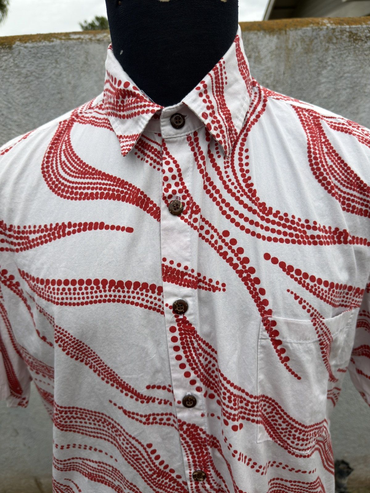 Other PreOwned Lex Breezy Hawaiian Shirt White/Red Men's L Size US L / EU 52-54 / 3 - 3 Thumbnail