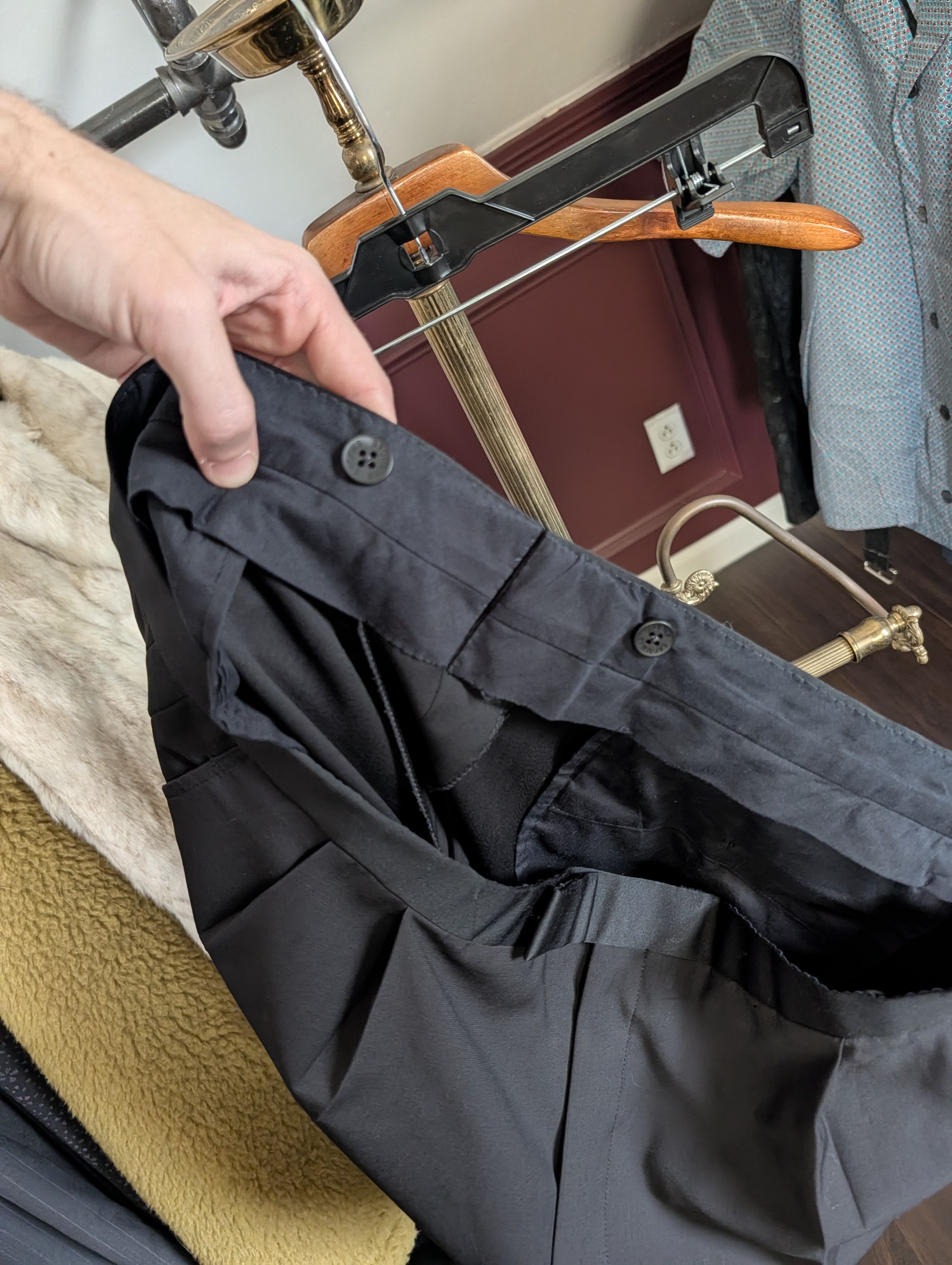 Brooks Brothers Golden Fleece Hand Tailored saying stripe tuxedo pants Size US 40 / EU 56 - 13 Thumbnail