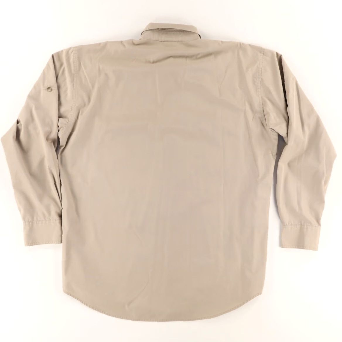 Vintage Cabelas Outfitter Employee Cotton Blend Solid Long Sleeve Button Down Shirt Tan Mens LT Size US L / EU 52-54 / 3 - 4 Thumbnail