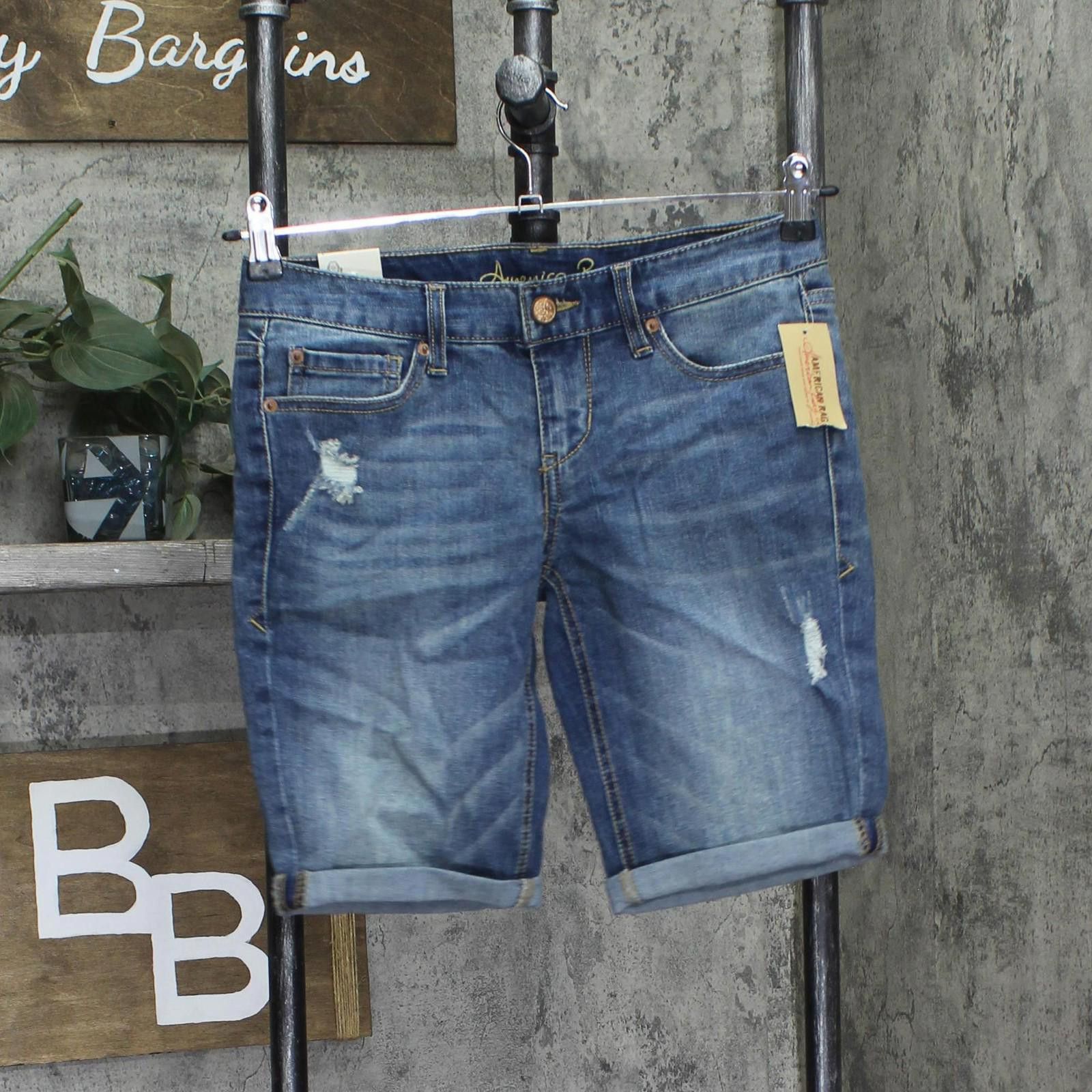 American Rag Nwt American Rag Denim Rolled Bermuda Shorts 2617134 Blue 1 Size 30" / US 8 / IT 44 - 1 Thumbnail