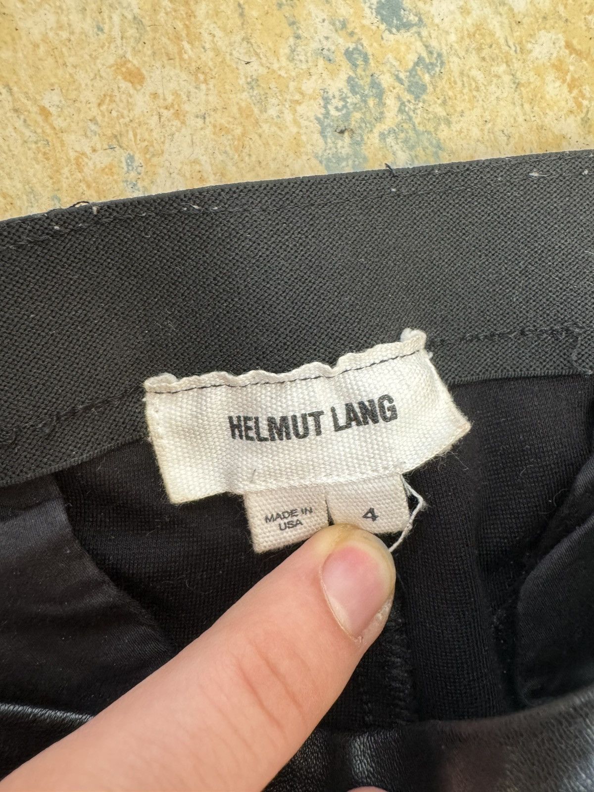 Helmut Lang Helmut Lang leather pants size 4 Size 27" / US 4 / IT 40 - 2 Thumbnail