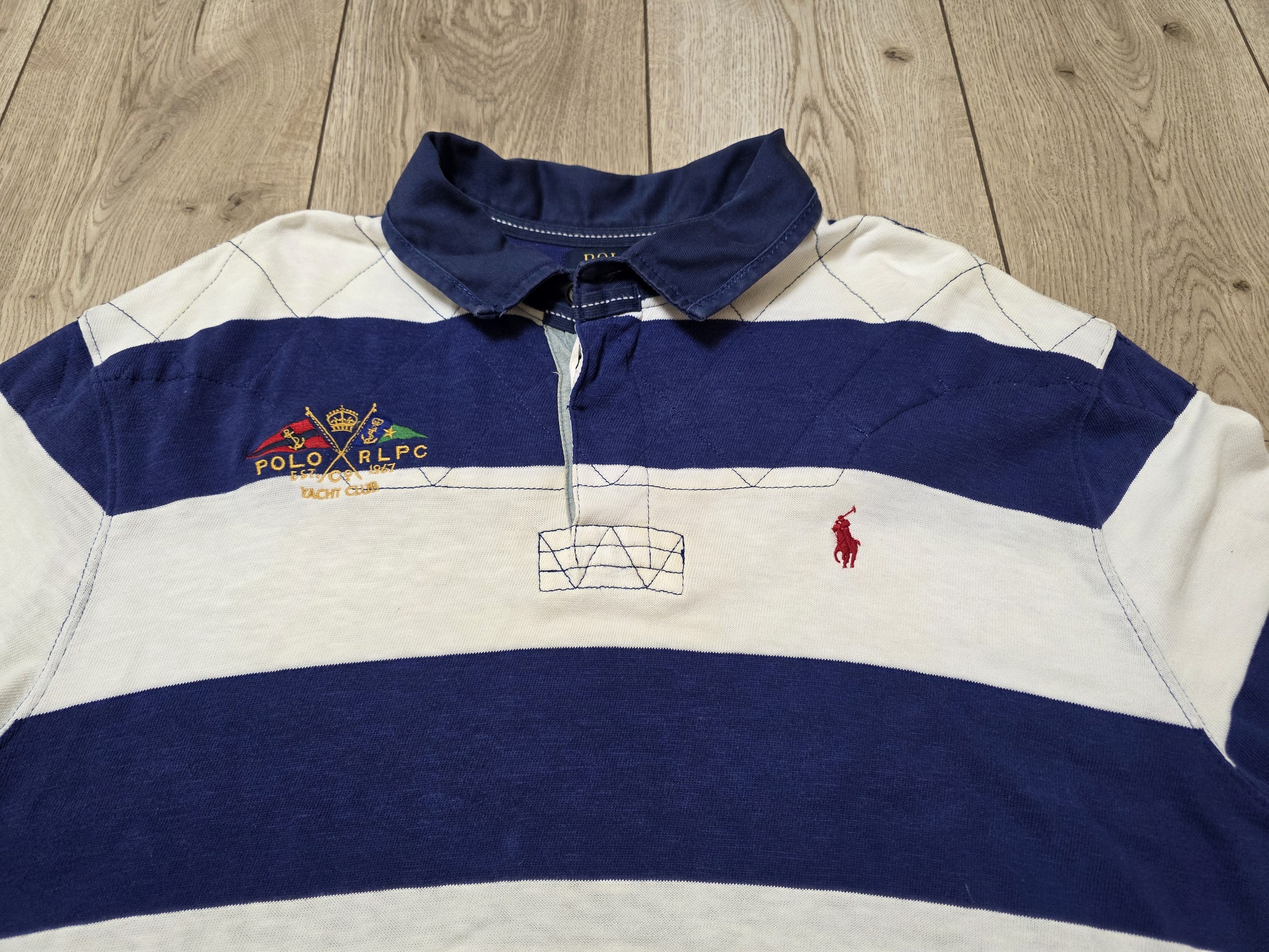Polo Ralph Lauren POLO RALPH LAUREN VINTAGE RUGBY SHIRT 90s LONG STRIPED Size US XXL / EU 58 / 5 - 3 Thumbnail
