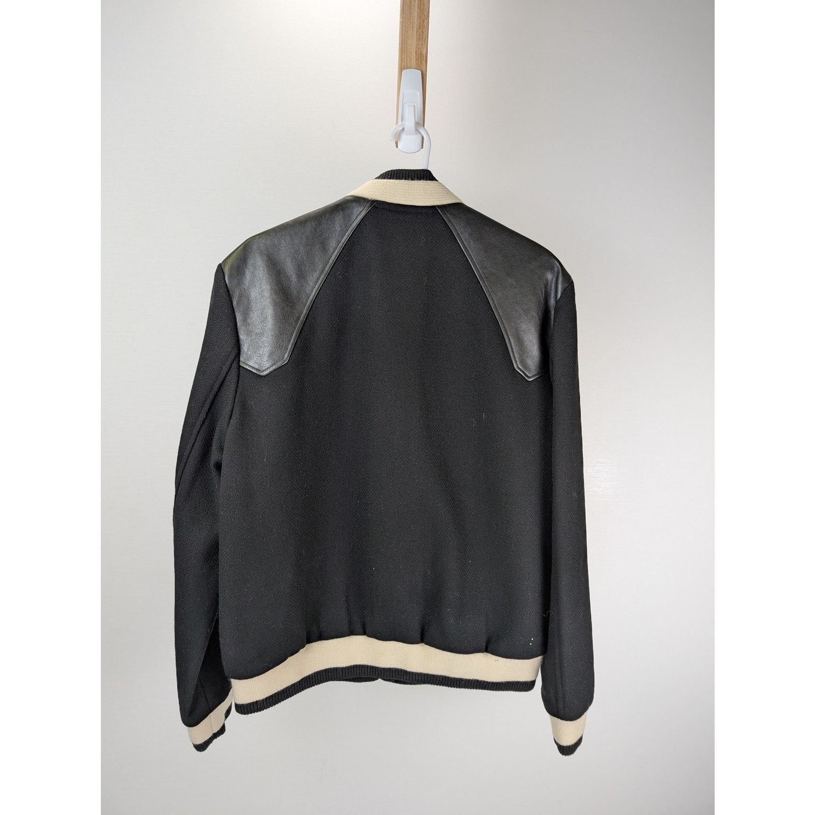 Saint Laurent Paris o1rshd1 CC20 Zipper Jacket in Black/Beige Size US M / EU 48-50 / 2 - 11 Thumbnail