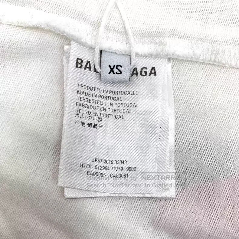 Balenciaga Balenciaga White Logo Letter Crew Neck Short Sleeve T-Shir Size US XS / EU 42 / 0 - 6 Thumbnail