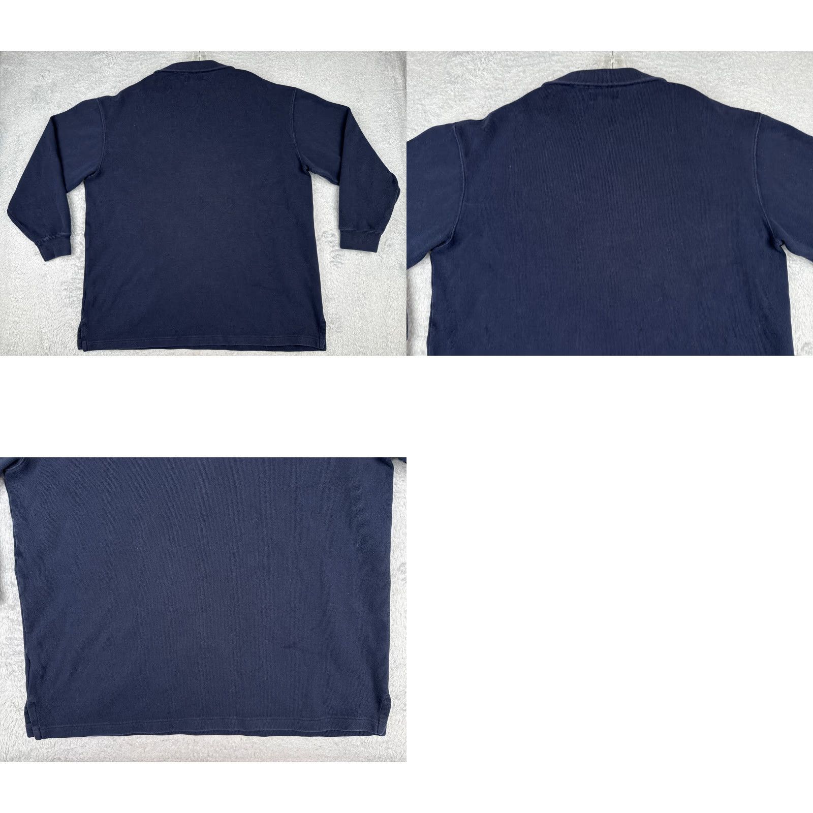 Ralph Lauren VINTAGE Polo Ralph Lauren Sweater Shirt Casual Men 2XLT Blue 1/4 Zip Mock Neck Pullover Embroidered Logo Chest 52 in Size US XXL / EU 58 / 5 - 9 Thumbnail