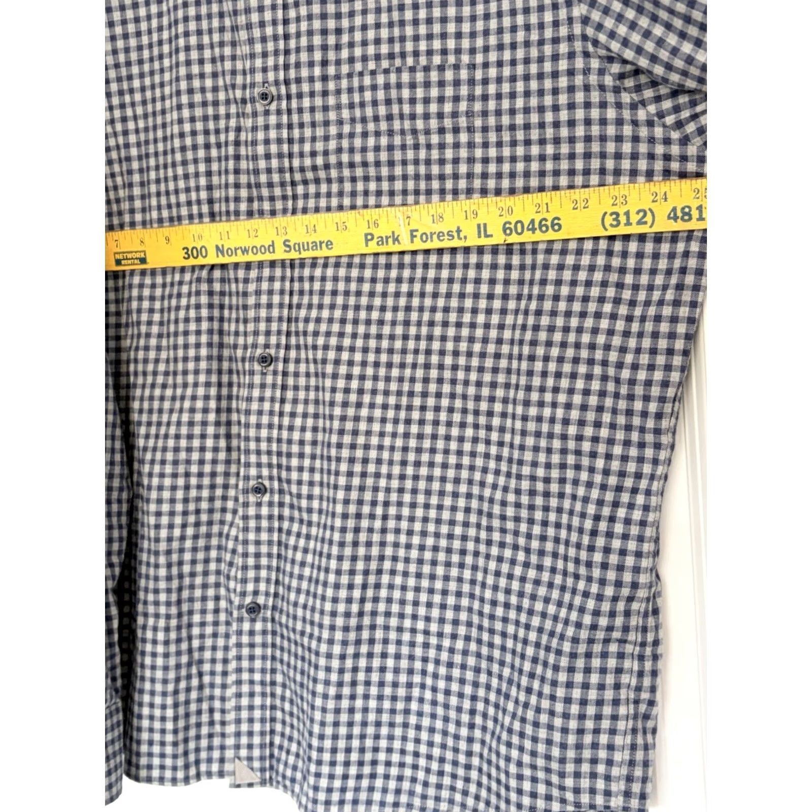 UNTUCKit UNTUCKit Shirt Mens Long Sleeve Button-Front Lightweight Casual Blue 2XL Plaid Regular Mens Size US XXL / EU 58 / 5 - 4 Thumbnail