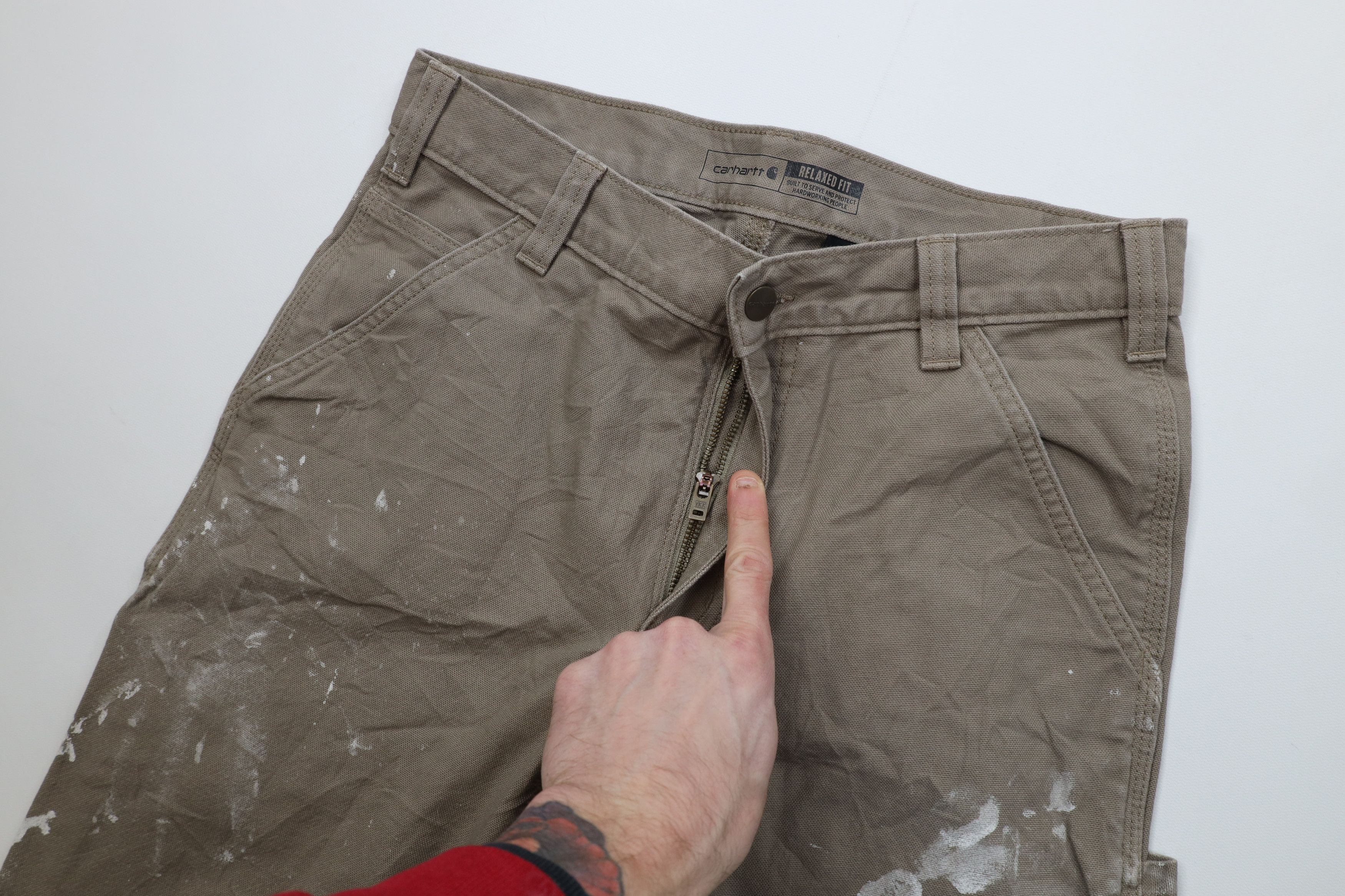 Carhartt Vintage Y2K Carhartt Fit Canvas Wide Leg Pants Desert Size US 31 - 7 Thumbnail