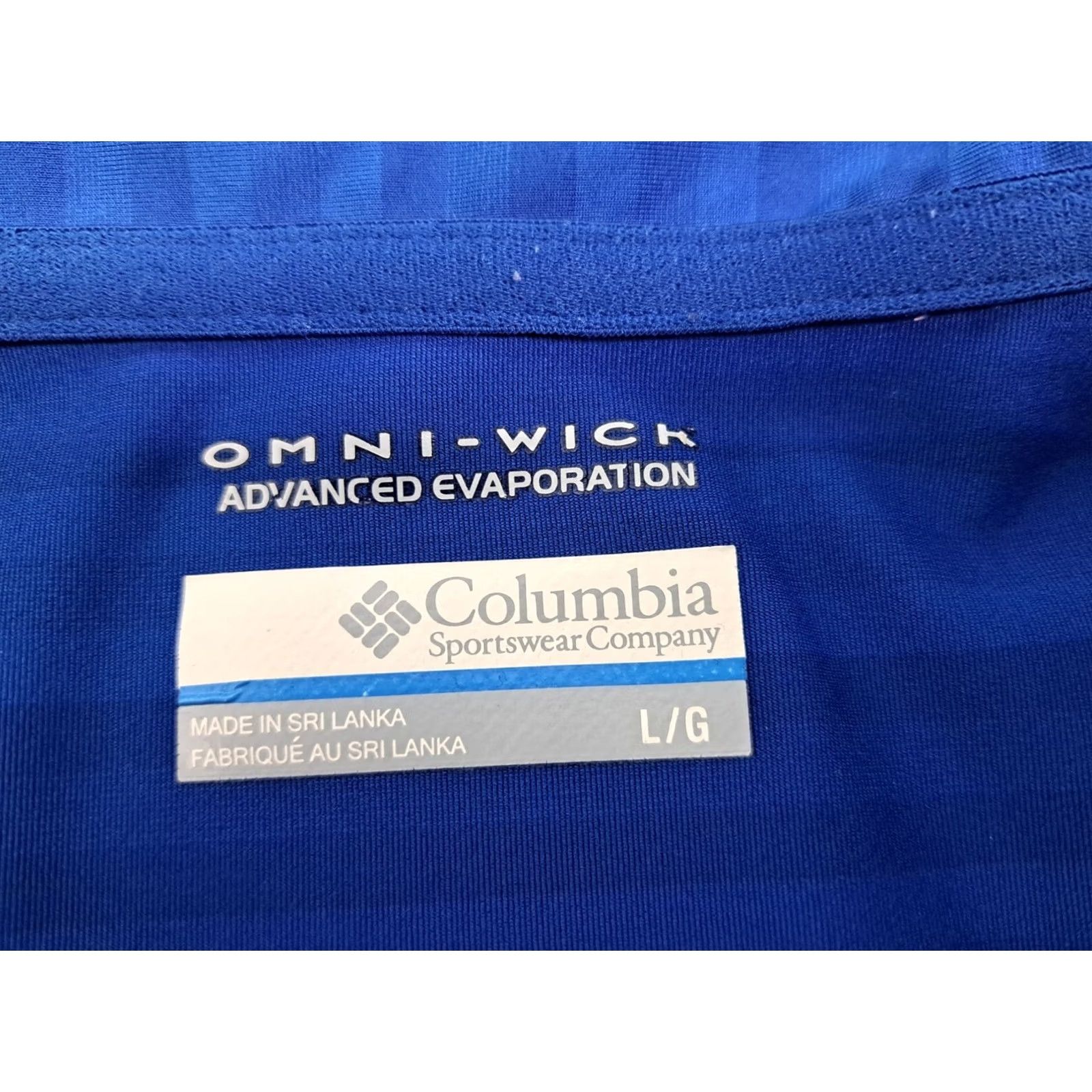 Vintage Columbia Polo Shirt Mens Large Blue Striped Short Sleeve Omni Wick Golf #4999 Size US L / EU 52-54 / 3 - 2 Thumbnail