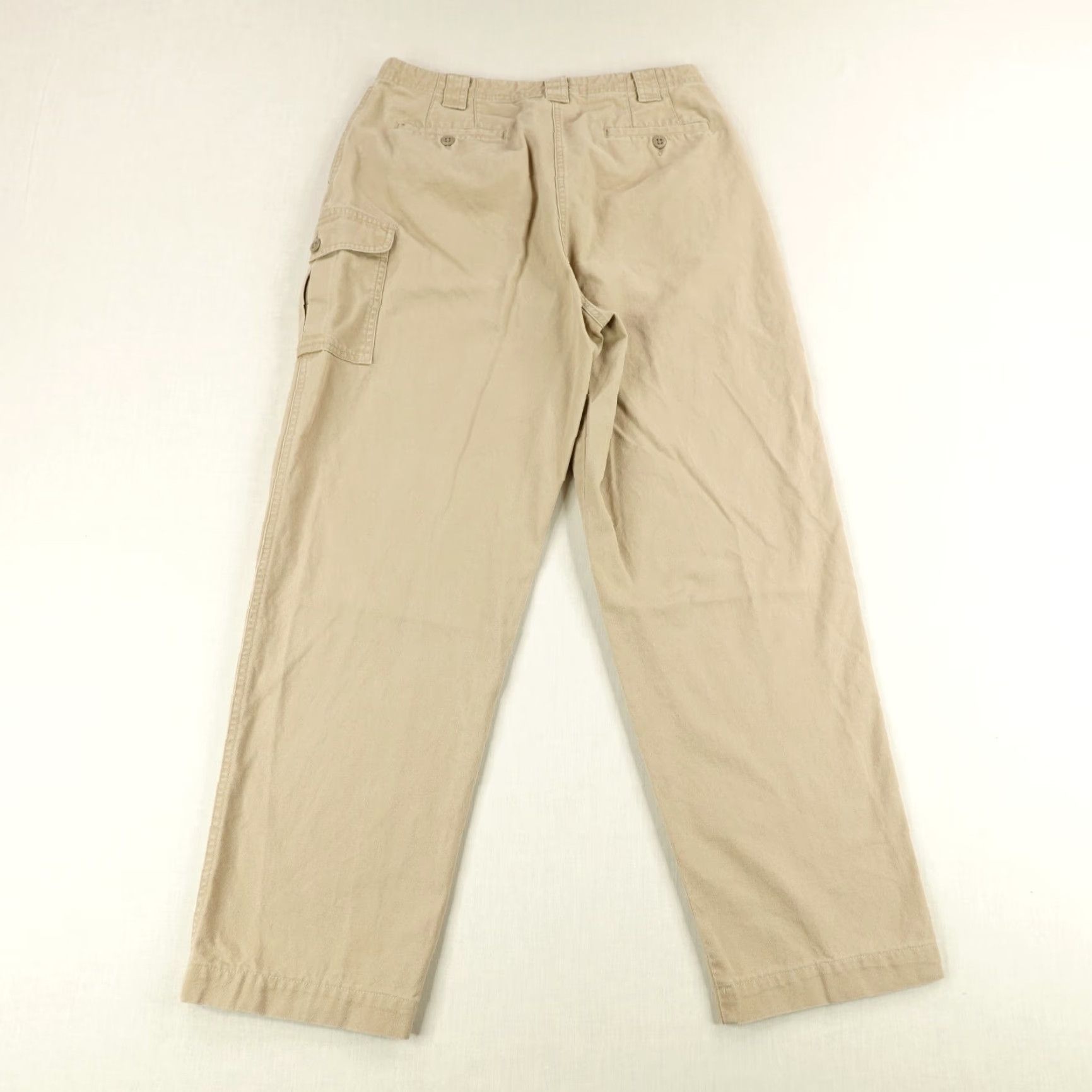 Vintage VINTAGE L.L. Bean Cargo Pants Womens 10 Beige Straight Leg Canvas Work Utility High Rise Mens Size 10 Womens Regular Size 32" / US 10 / IT 46 - 4 Thumbnail