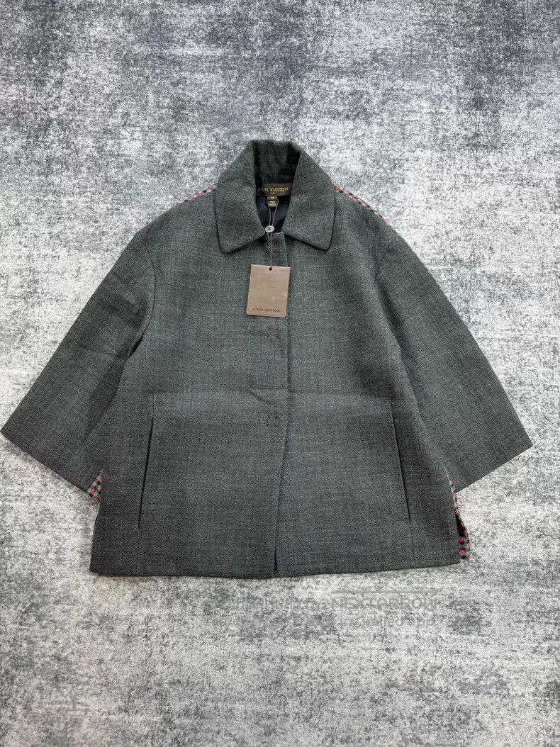 Louis Vuitton Louis Vuitton Small Flower Full Print Plaid Wool Three-Qua Size XS / US 0-2 / IT 36-38 - 1 Thumbnail