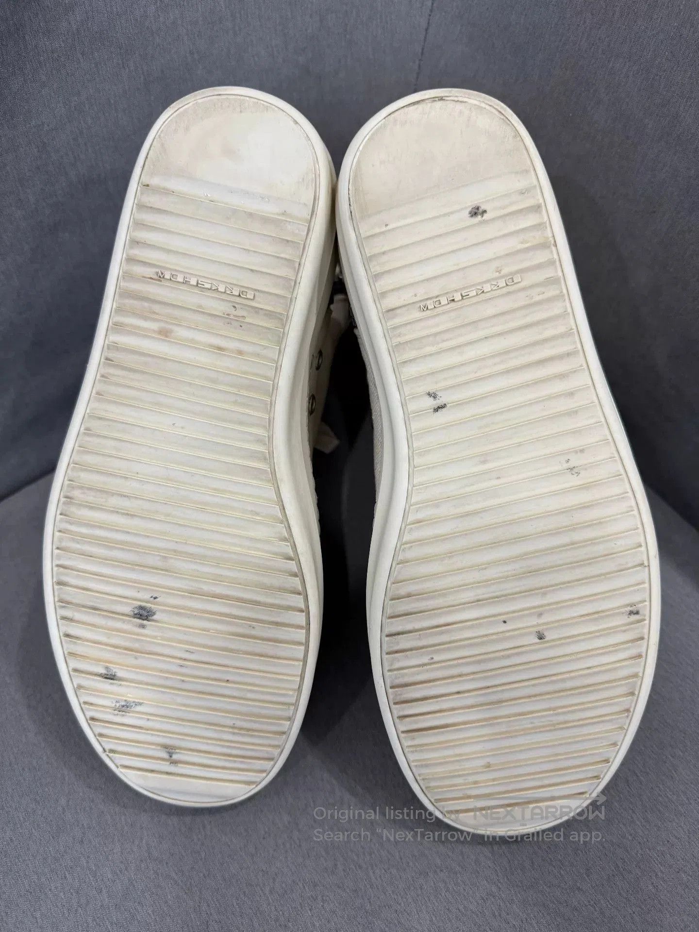 Converse Rick Owens White Canvas High. Size US 9 / EU 42 - 7 Thumbnail