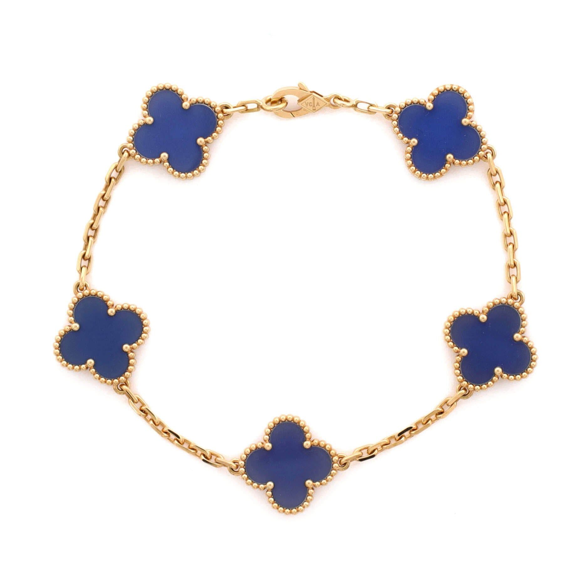 Van Cleef & Arpels Vintage Alhambra 5 Motifs Bracelet Size ONE SIZE - 1 Thumbnail