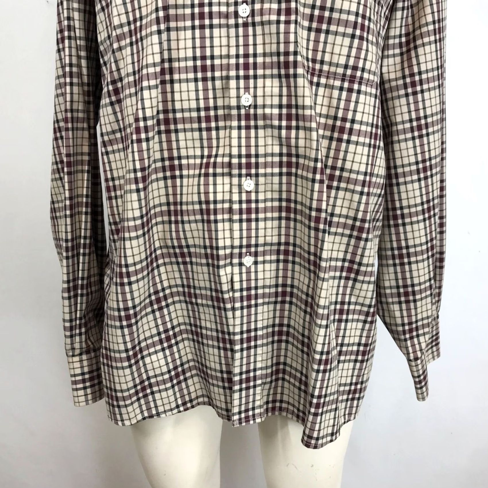 Pendleton Pendleton Men's XXL Tan Check Long Sleeve Button Collared Metro Shirt Size US XXL / EU 58 / 5 - 3 Thumbnail