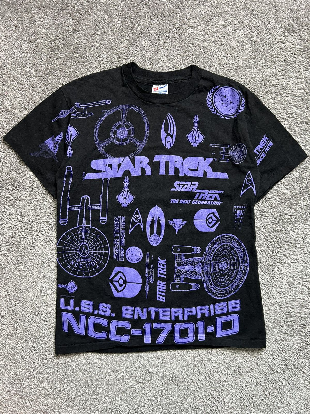 Vintage Vintage 90s Star Trek Next Generation Tee Single Stitch USA Size US L / EU 52-54 / 3 - 1 Thumbnail