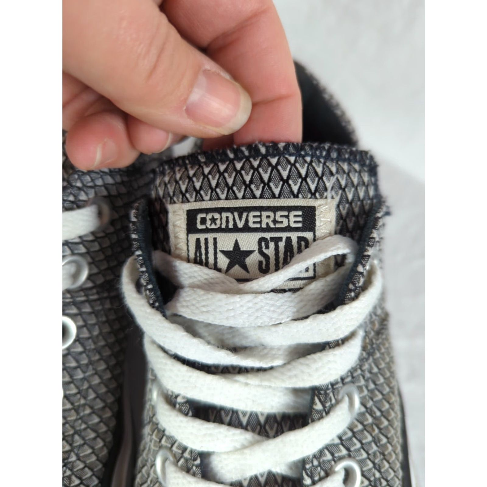 Converse Converse All Star Madison Ox Sneakers Womens 8 Black White Geometric Synthetic Lace-Up Low Top Multicolor Pattern 556831F Size US 8 / IT 38 - 5 Thumbnail