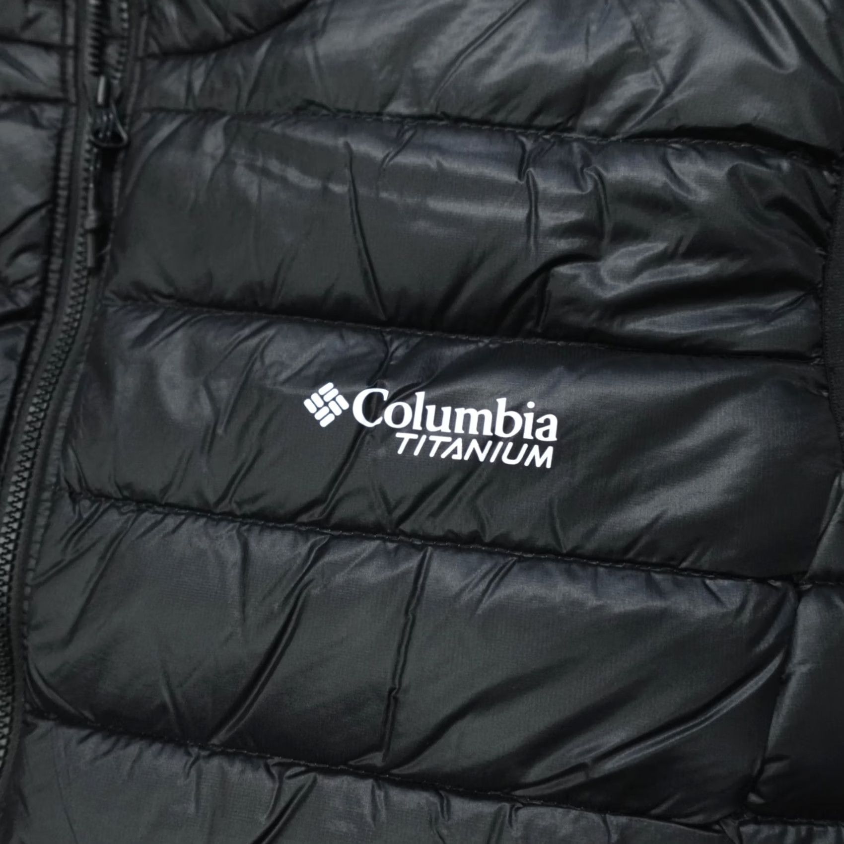 Vintage Columbia Down VEST Jacket Women's 2XL Omni-Heat PACKABLE Black Size XXL / US 16-18 / IT 52-54 - 2 Thumbnail