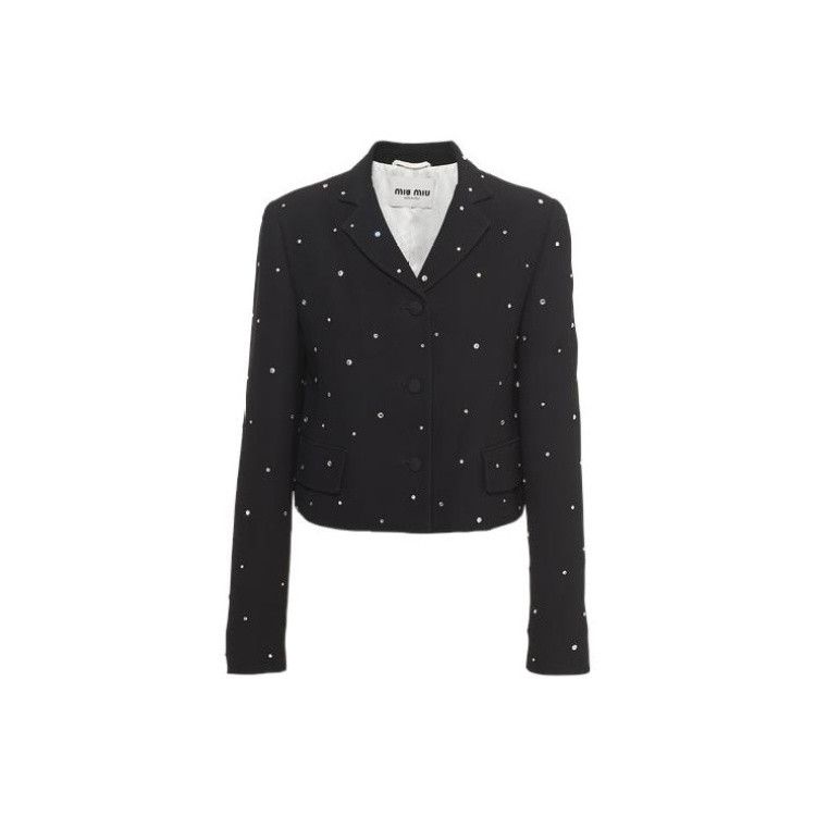Miu Miu Miu Miu Crystal-Embellished Blazer Size 36 Size XS / US 0-2 / IT 36-38 - 1 Thumbnail