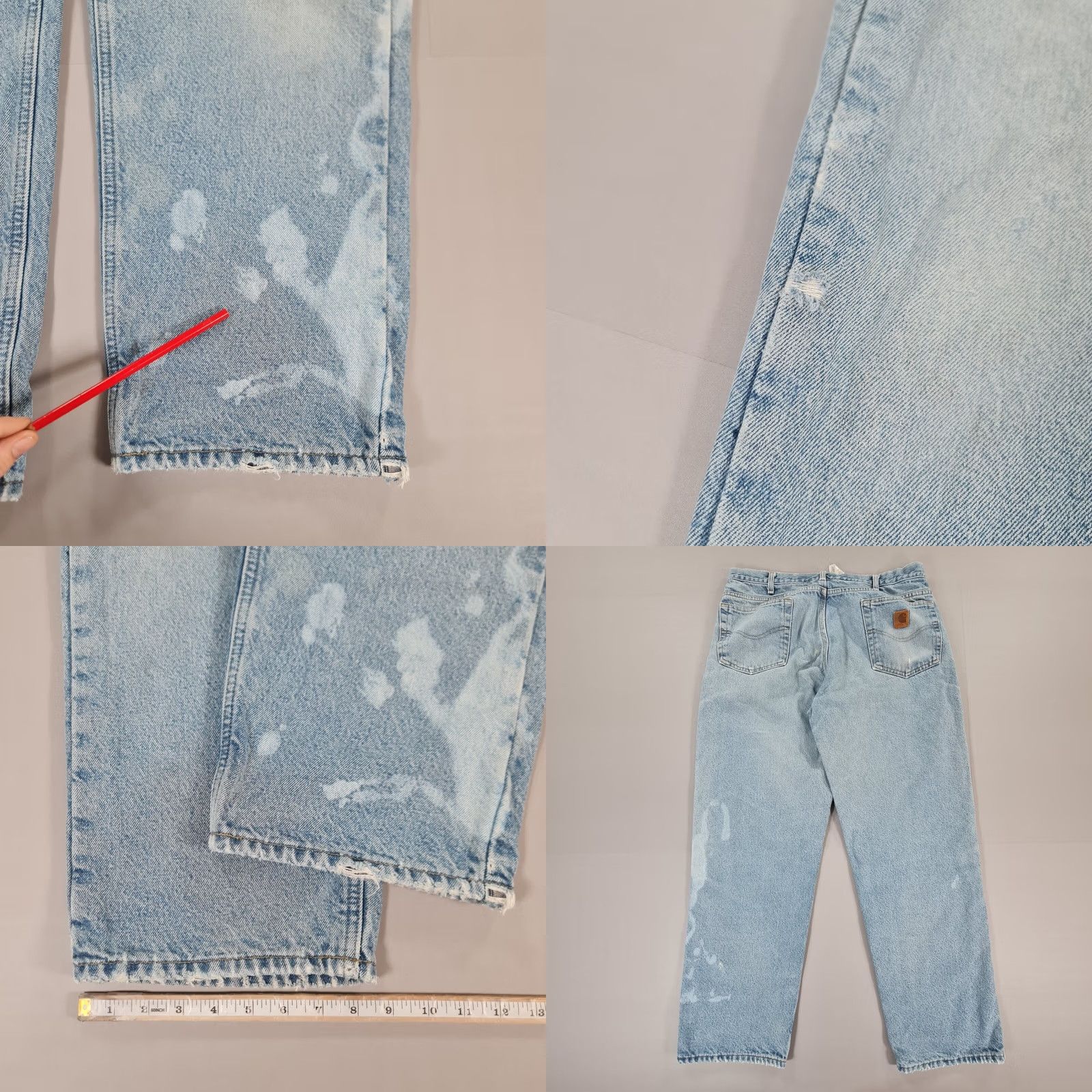Carhartt Carhartt Jeans Blue W36 L32 Relaxed Lined 5-Pocket Denim Cotton Men's Jeans Straight Fit Size US 36 / EU 52 - 8 Thumbnail