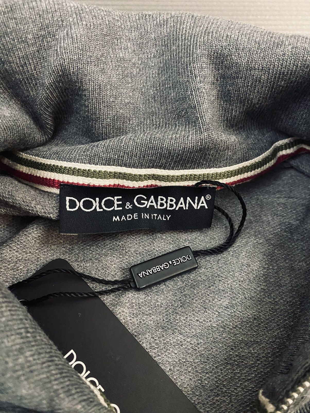 Dolce & Gabbana Dolce & Gabbana 🇮🇹 grey Italia logo plate cardigan 58 NEW Size US XXL / EU 58 / 5 - 2 Thumbnail