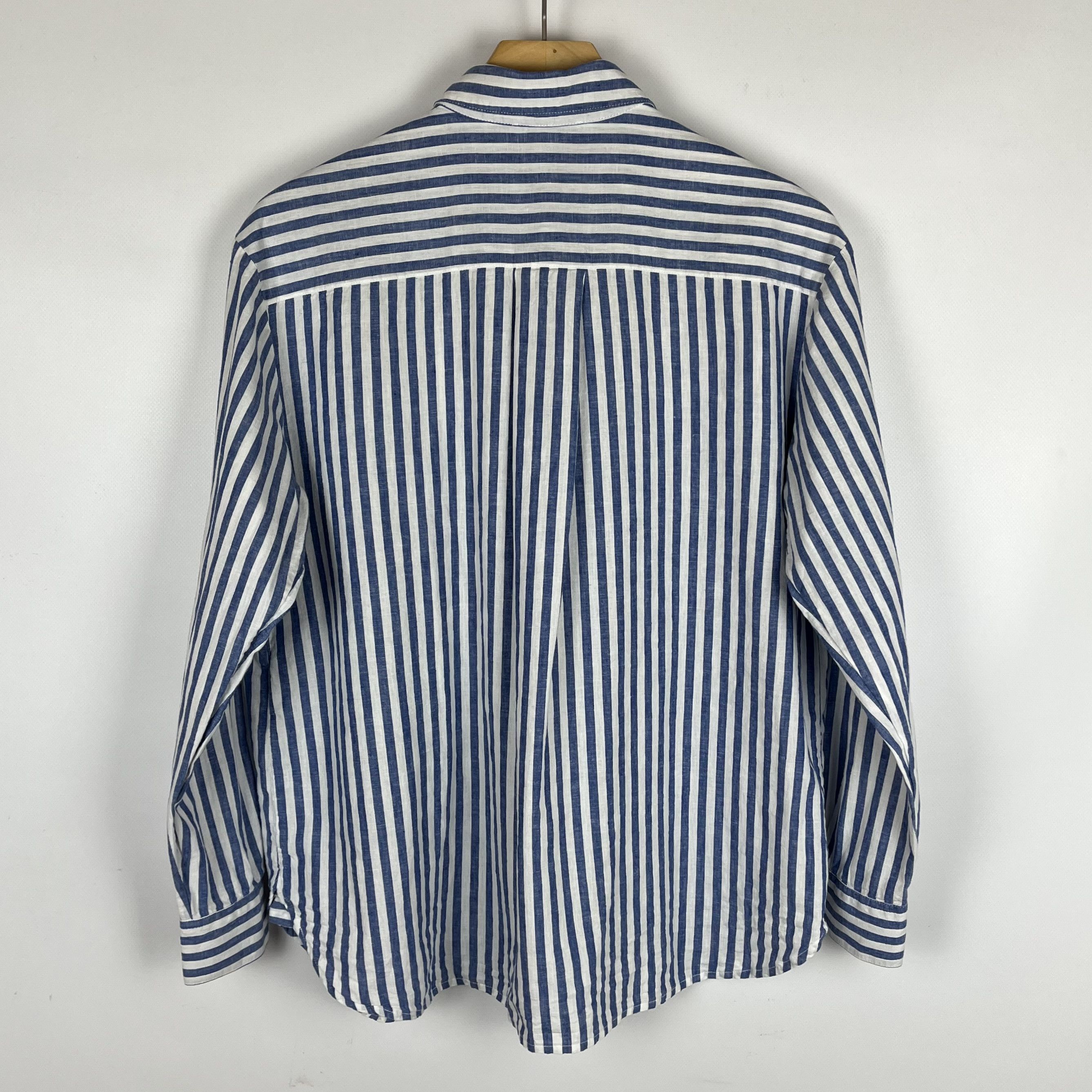Sezane Ladies Sezane Button Up Stripped Blue Max Shirt Size XXS / US 00 / IT 34 - 15 Thumbnail
