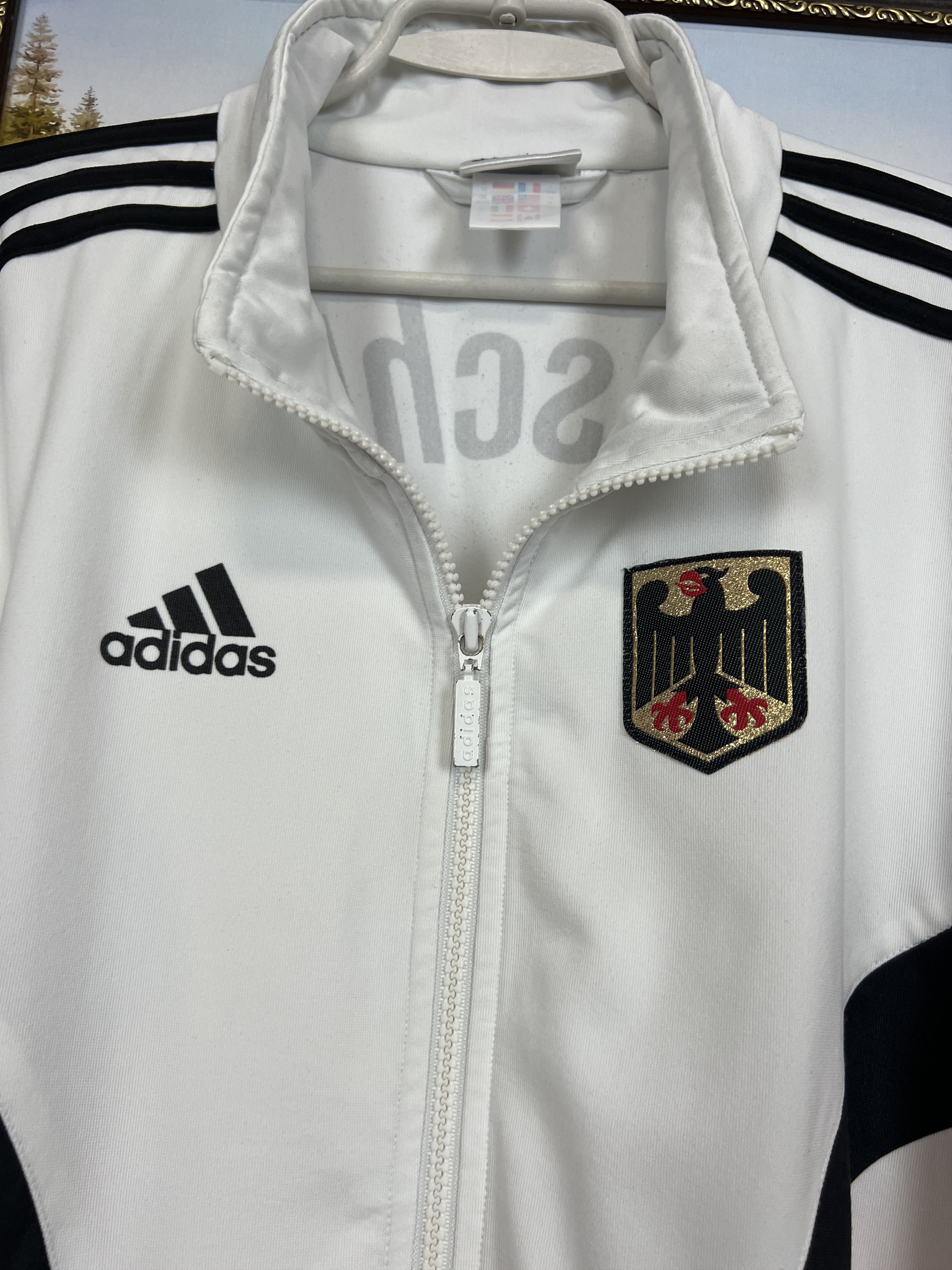 Adidas Vintage Adidas Germany Warm Up Jacket Olympics Size US XXL / EU 58 / 5 - 3 Thumbnail