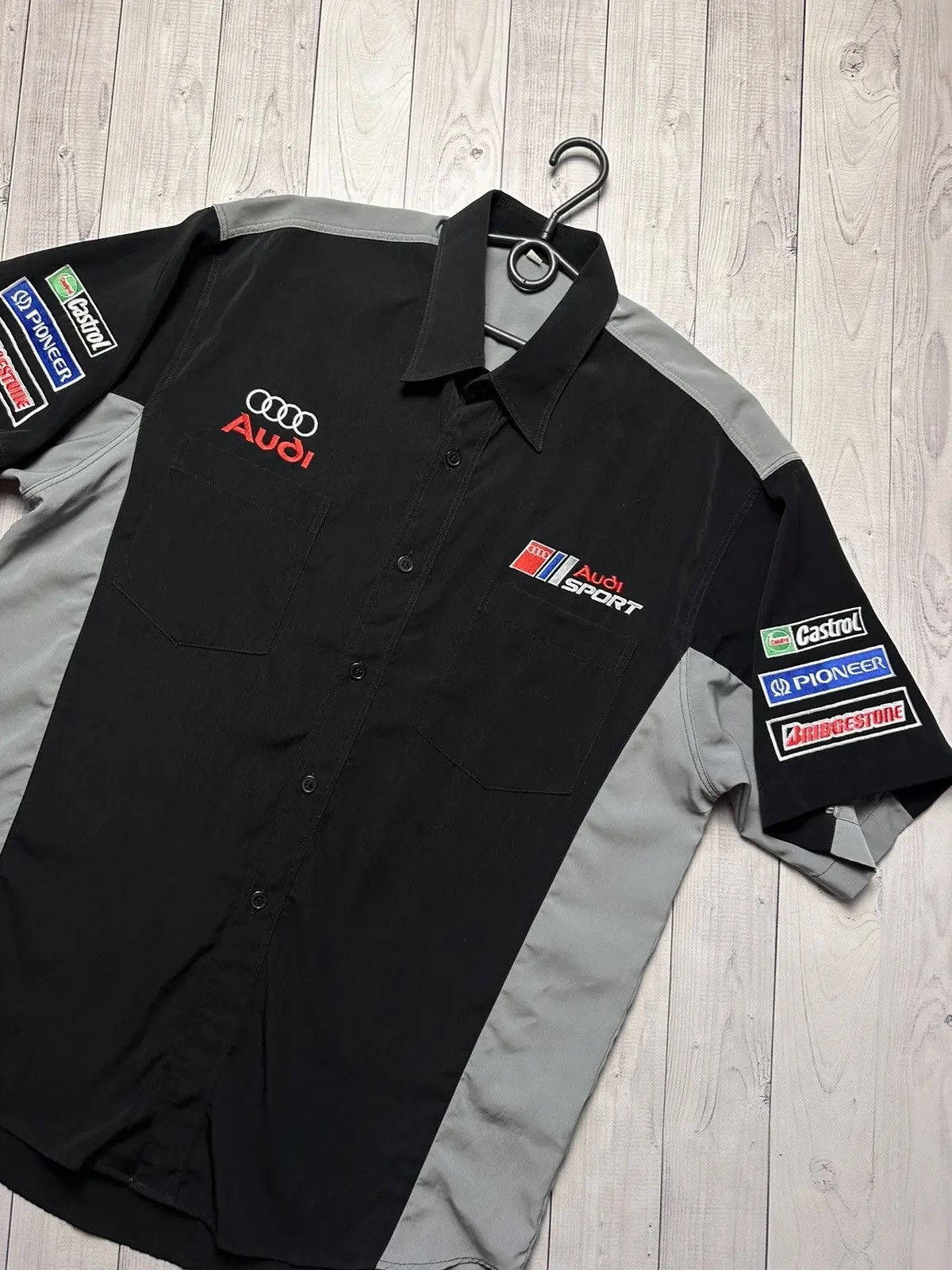 Audi Vintage Audi racing shirt big logo size XXL Size US XXL / EU 58 / 5 - 4 Thumbnail