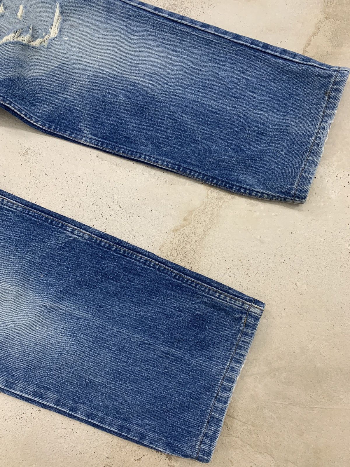 Levi's Vintage Reproduction Levis 515 Distressed Denim Pants (AE2) Size US 32 / EU 48 - 5 Thumbnail
