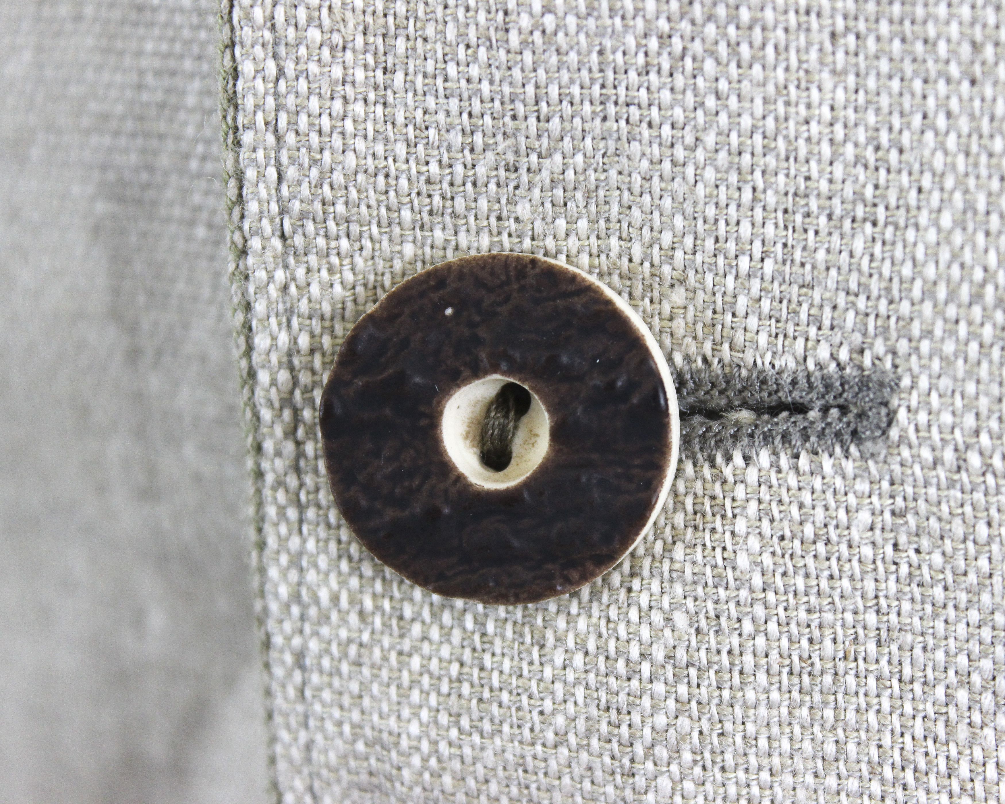 Vintage TOFANA US 44S Linen Ethnic Blazer Coat Tracht Jacket Jager L Size 44S - 4 Thumbnail