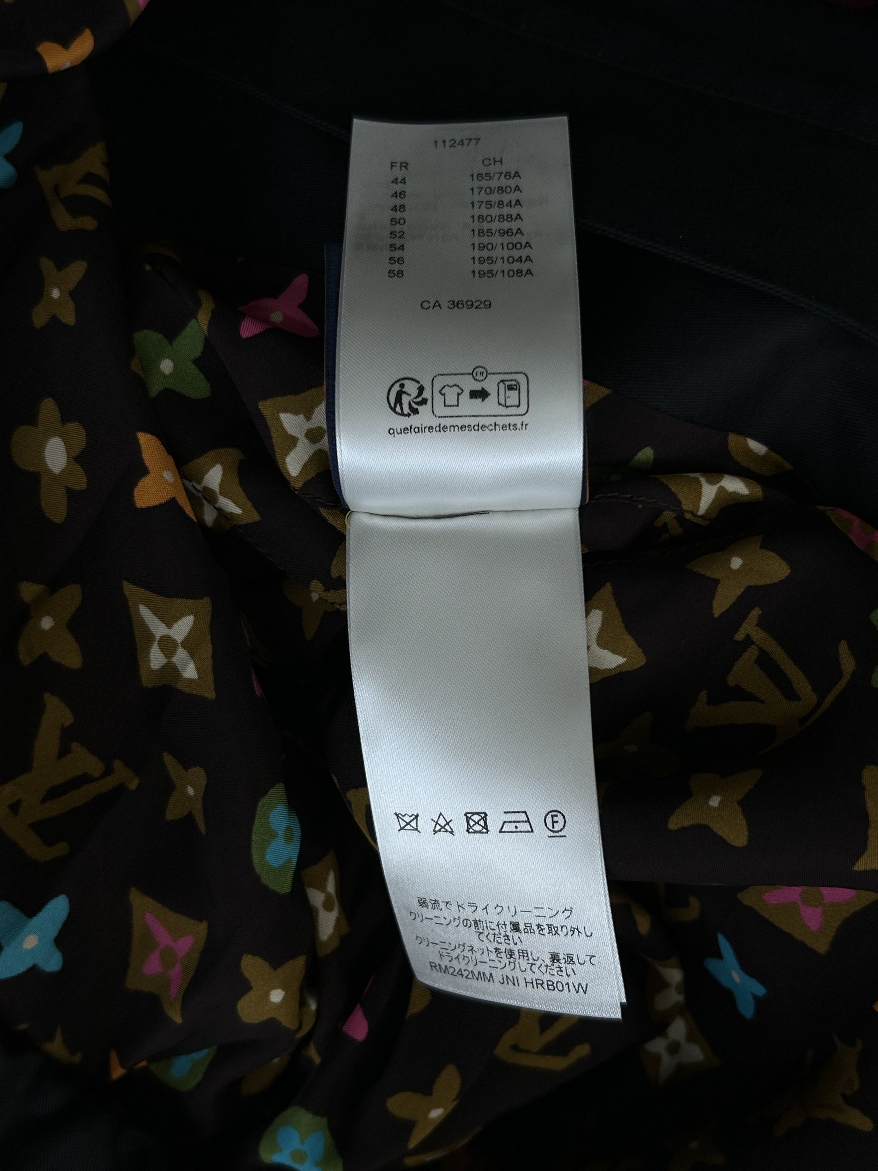 Louis Vuitton Tyler The Creator Navy & Multicolor Monogram Aviator Jacket Size US XL / EU 56 / 4 - 6 Thumbnail