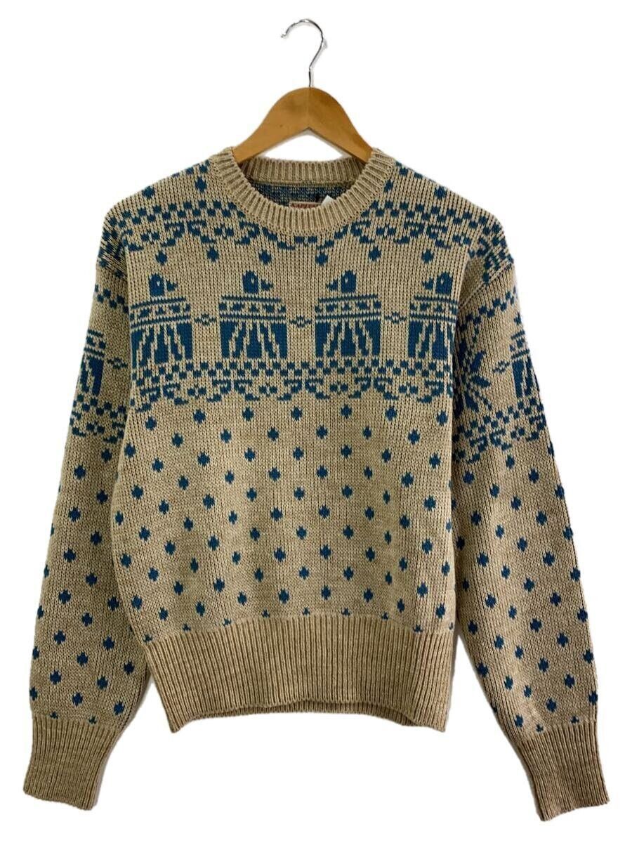 Kapital Kapital 5G Jacquard Acrylic Knit Vintage Sweater Beige Size US L / EU 52-54 / 3 - 1 Thumbnail