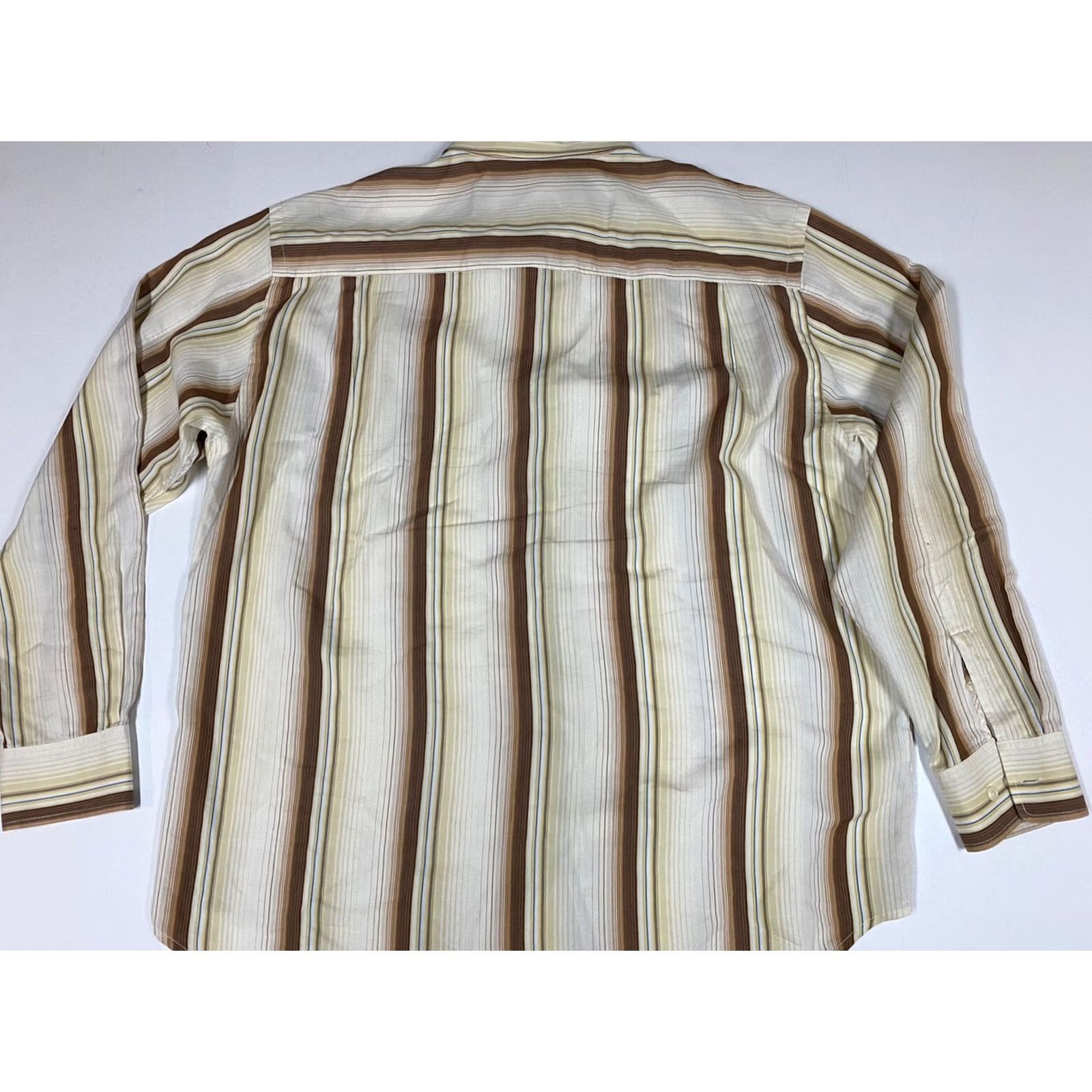 Tommy Bahama Tommy Bahama Shirt Mens XL Striped Button-Down Collared Long Sleeve Hawaiian Cotton Knit Breathable Multicolor Easy Care Size US XL / EU 56 / 4 - 5 Thumbnail
