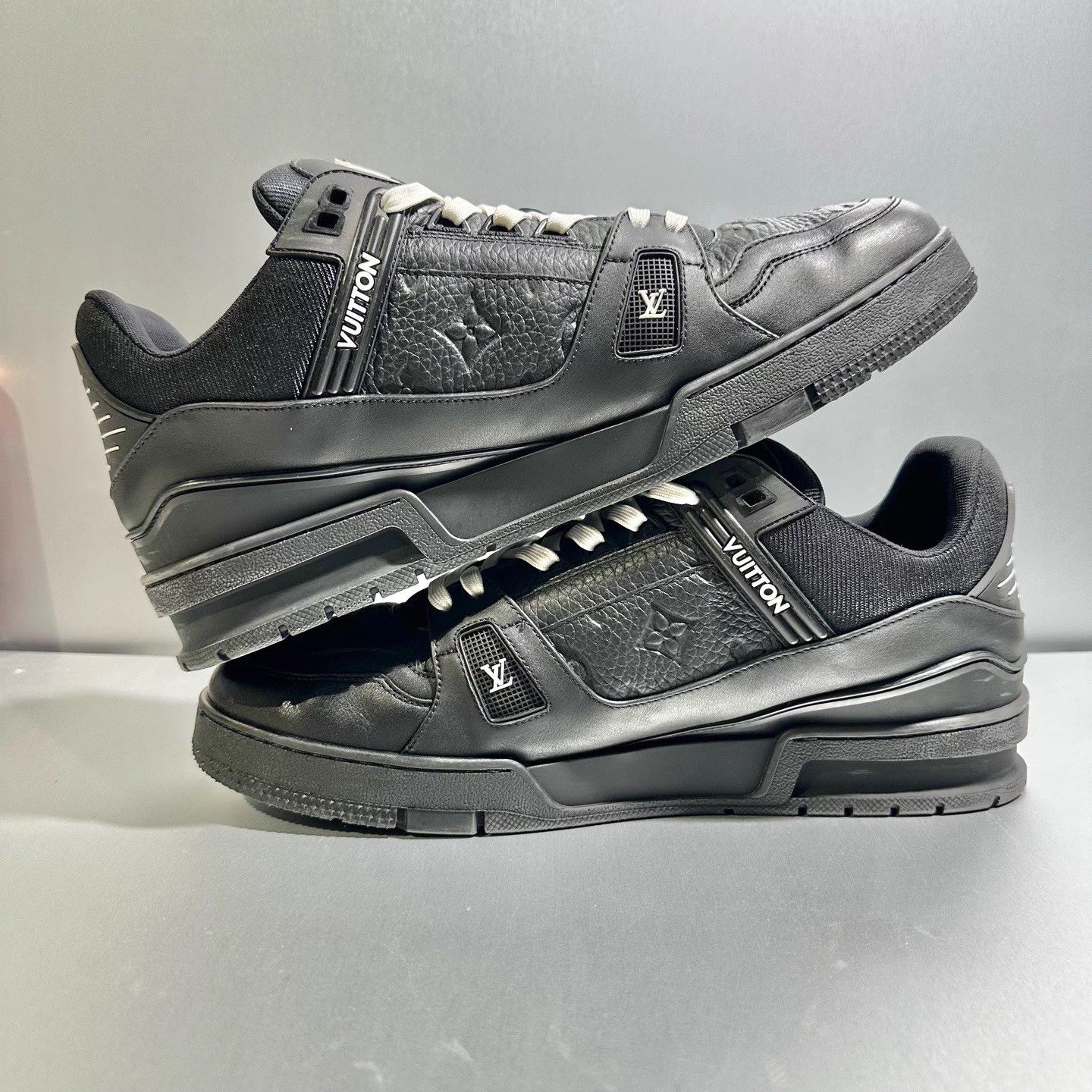 Louis Vuitton LV Trainer Black Samurai Size 10/44 Excellent Condition Size US 10 / EU 43 - 4 Thumbnail
