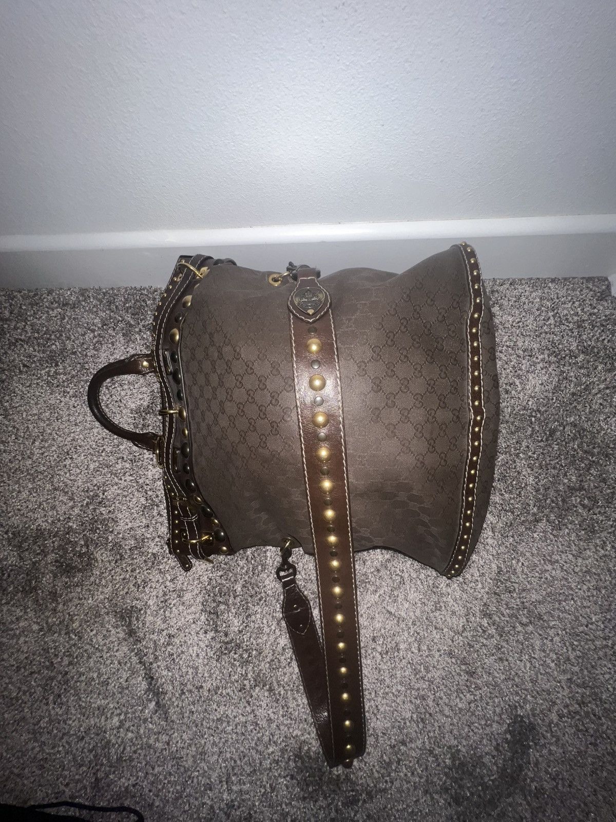 Gucci Gucci Monogram Crystal Babouska Medium Tote Size ONE SIZE - 2 Thumbnail