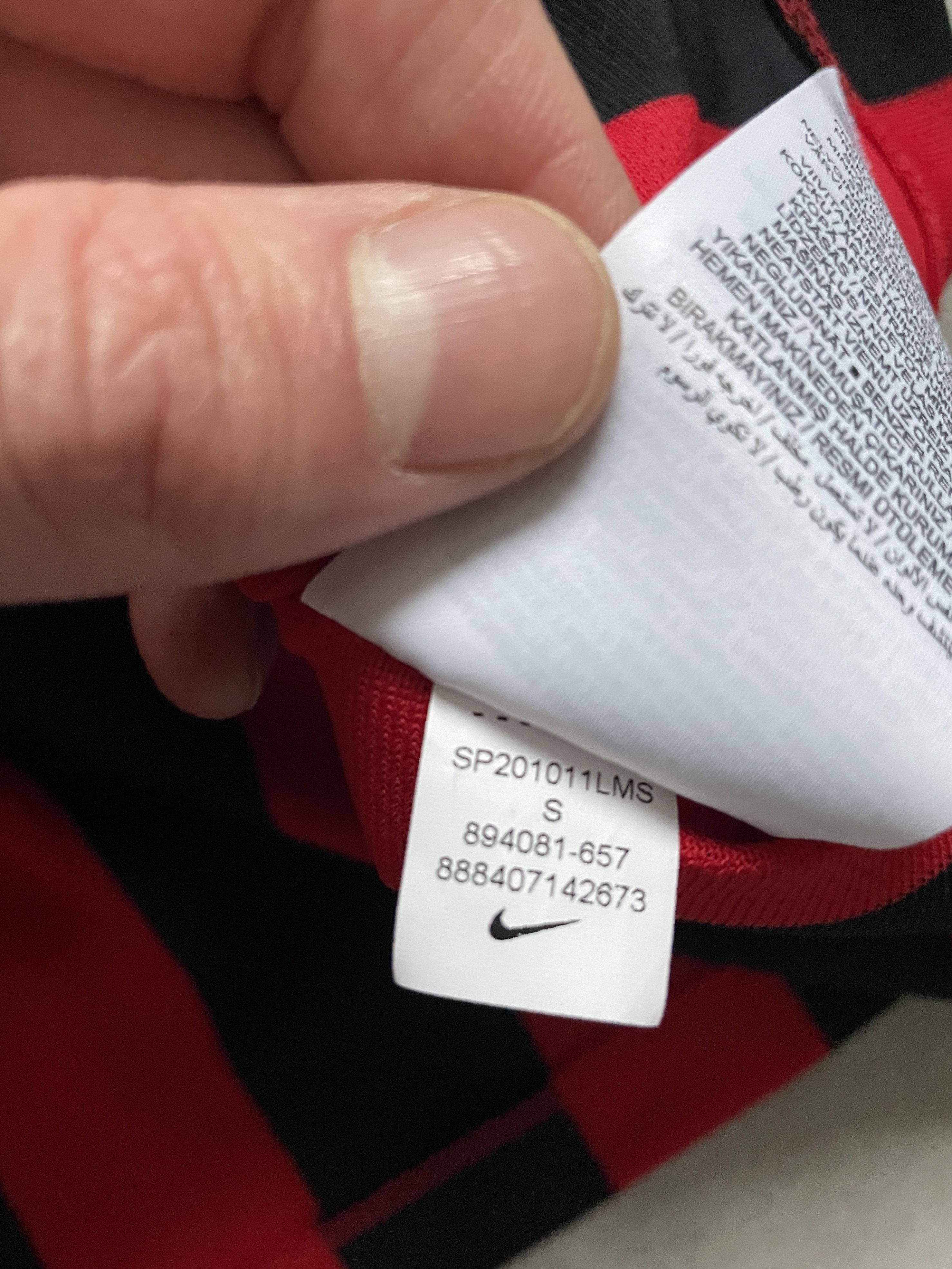 Nike NIKE TEMPLATE RED BLACK SHORTSLEEVES BLOKECORE JERSEY Size US S / EU 44-46 / 1 - 5 Thumbnail