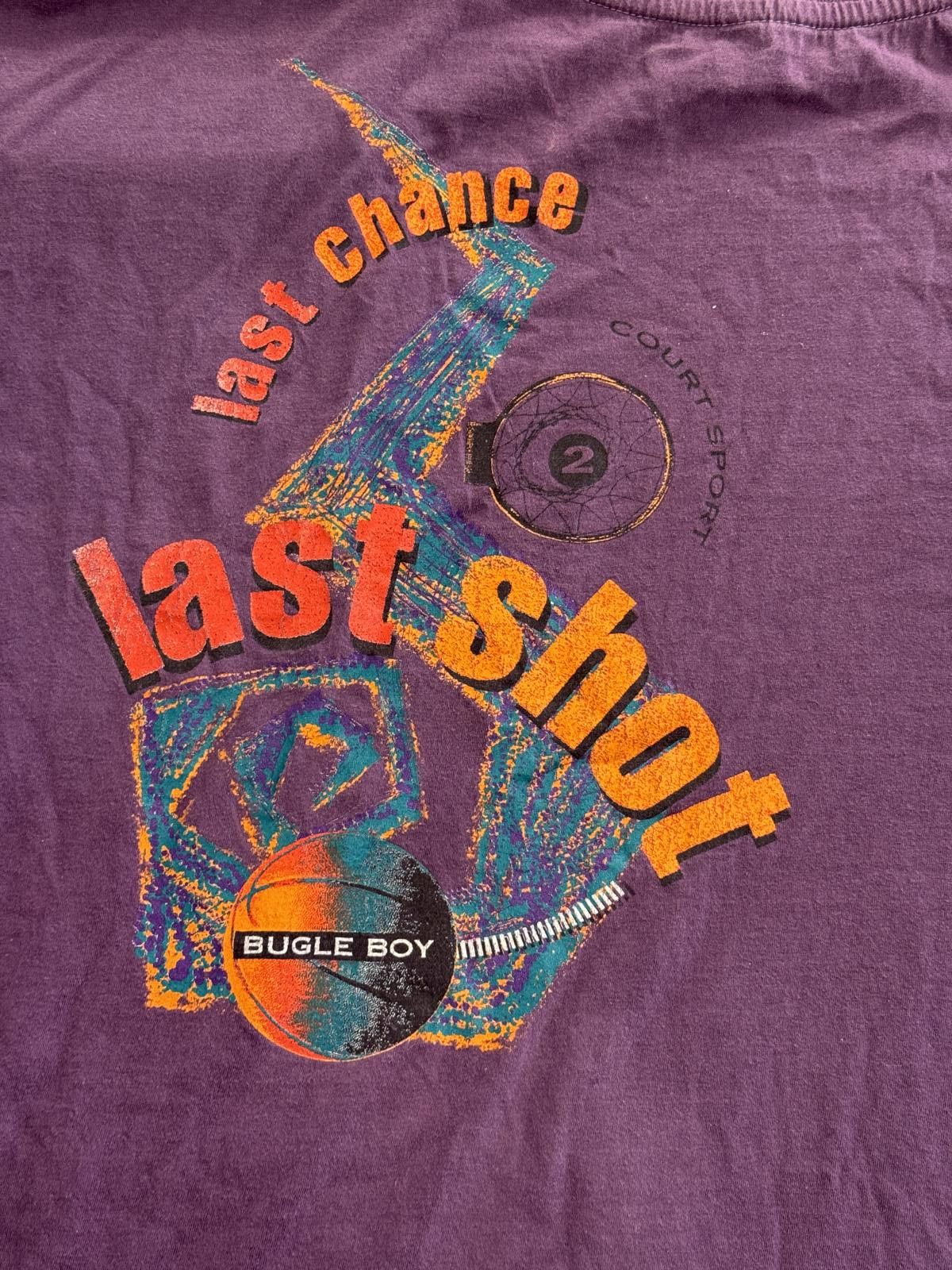 Designer Vintage Bugle Boy T-shirt Last Chance Last Shot Sports Tee L Size US L / EU 52-54 / 3 - 1 Thumbnail